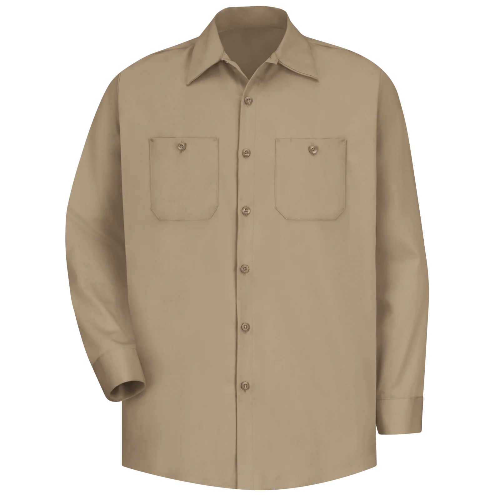 Red kap Men's Long Sleeve Wrinkle-Resistant Cotton Work Shirt - Image 3