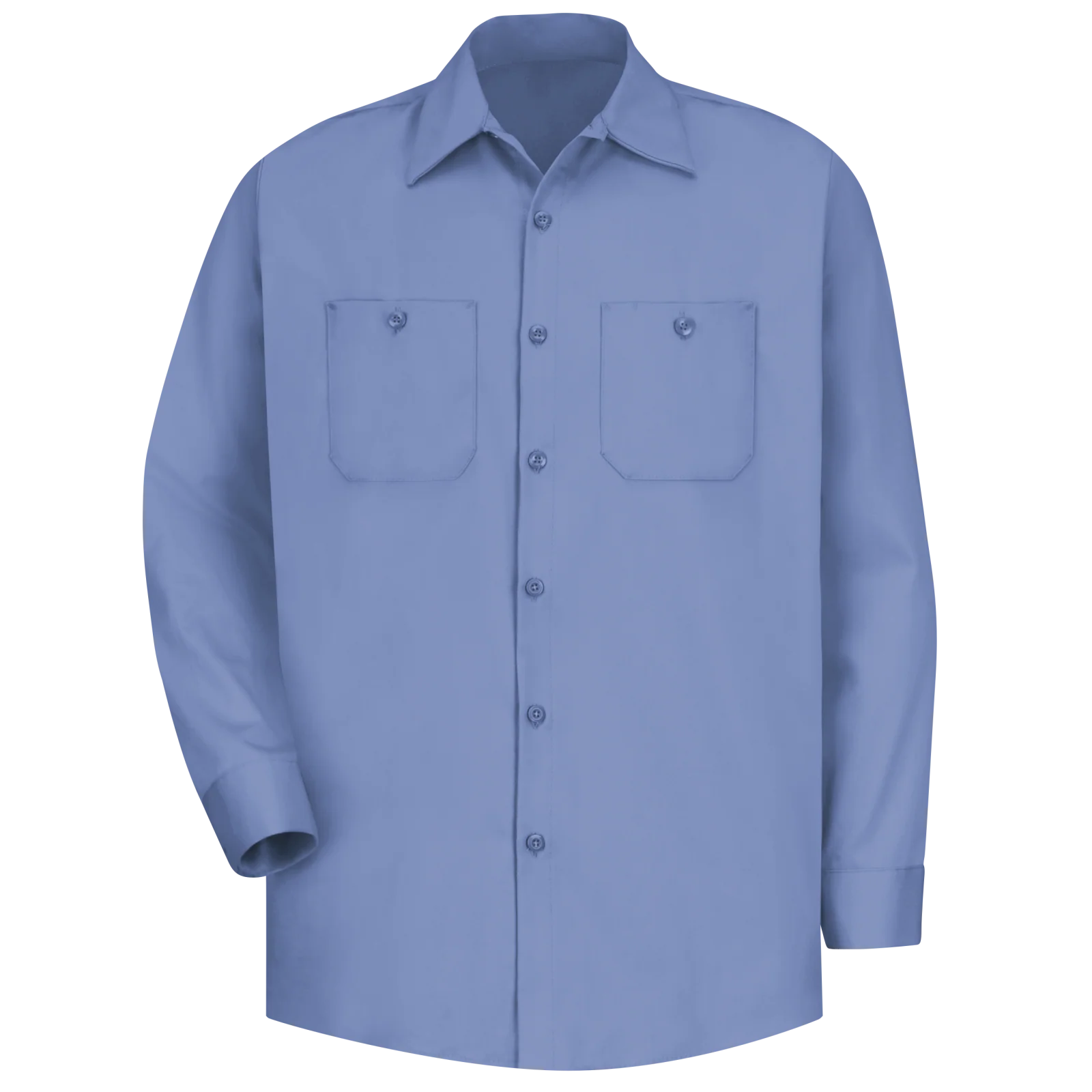 Red kap Men's Long Sleeve Wrinkle-Resistant Cotton Work Shirt - Image 4
