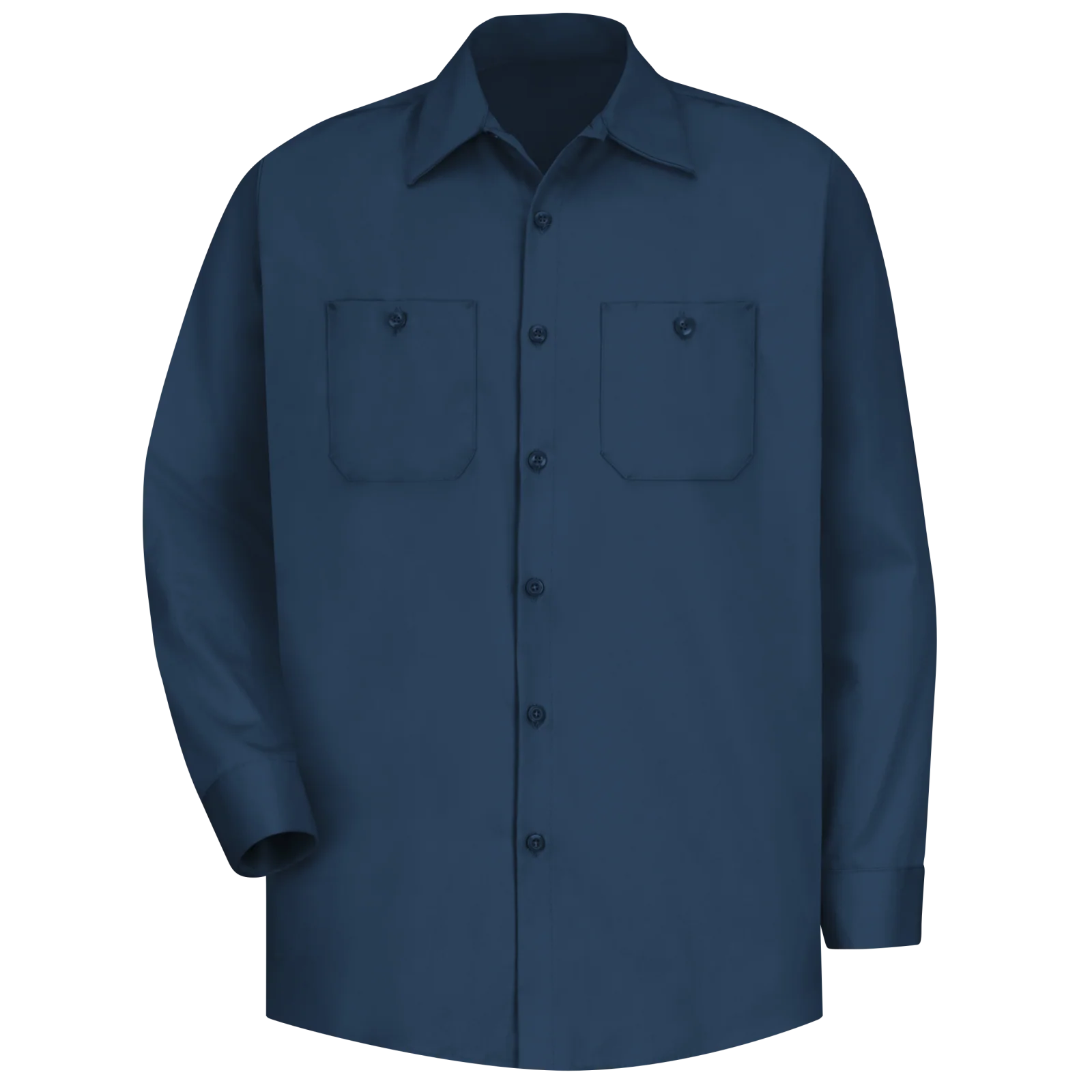 Red kap Men's Long Sleeve Wrinkle-Resistant Cotton Work Shirt - Image 5