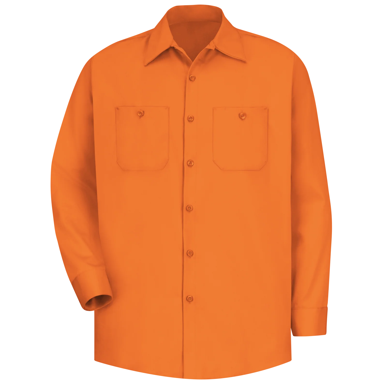 Red kap Men's Long Sleeve Wrinkle-Resistant Cotton Work Shirt - Image 6