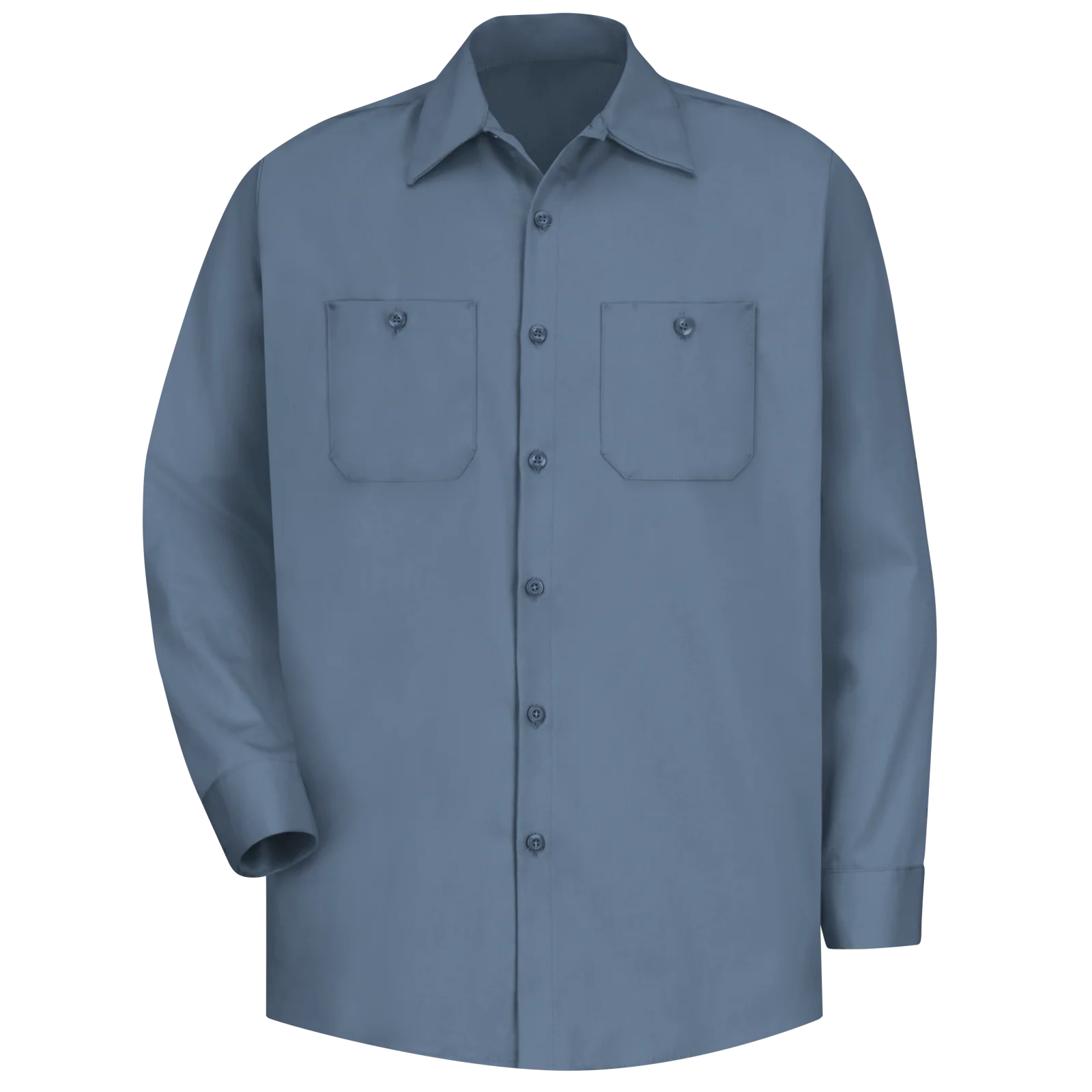 Red kap Men's Long Sleeve Wrinkle-Resistant Cotton Work Shirt - Image 7