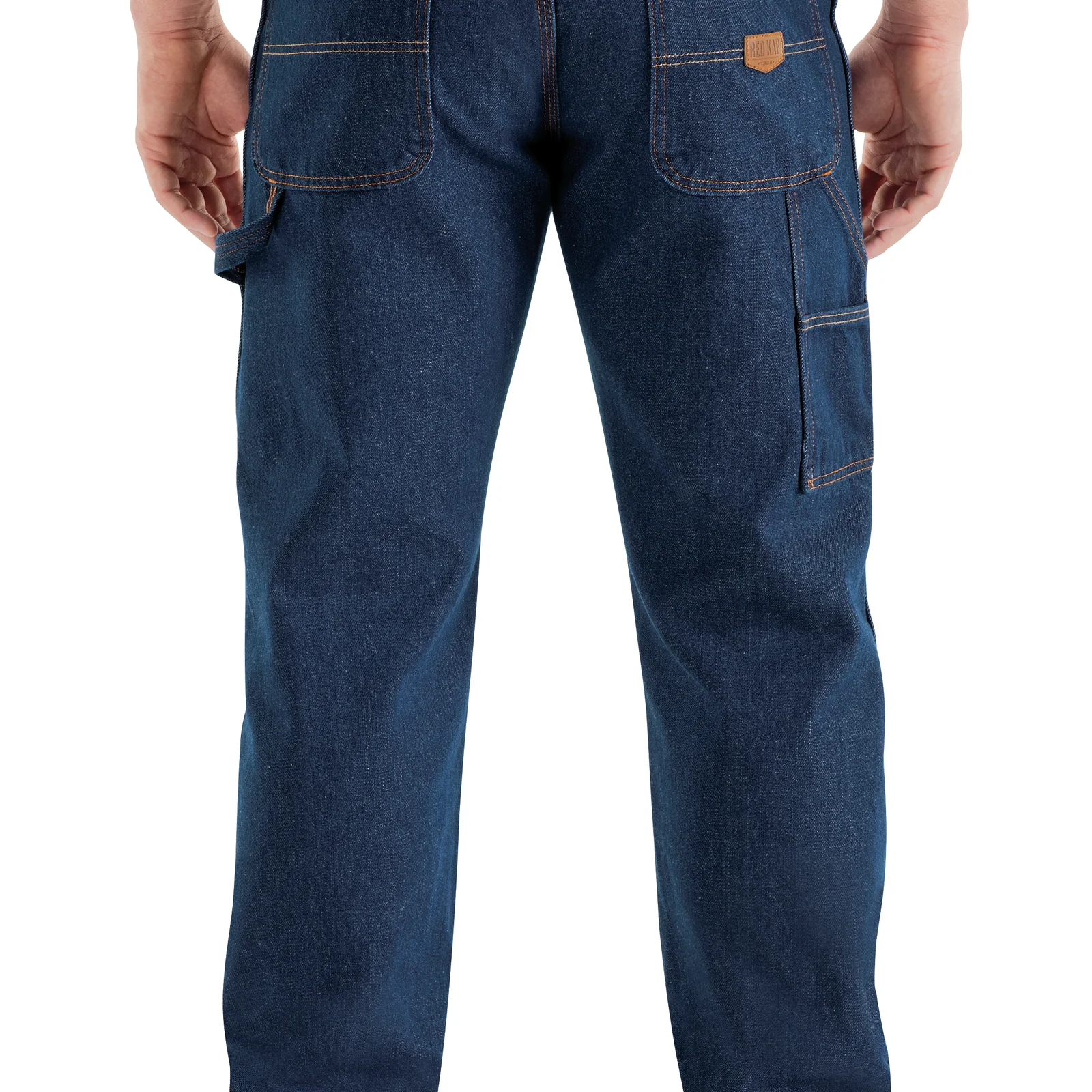Red Kap Men's Loose Fit Dungaree-Prewashed Indigo - Image 4