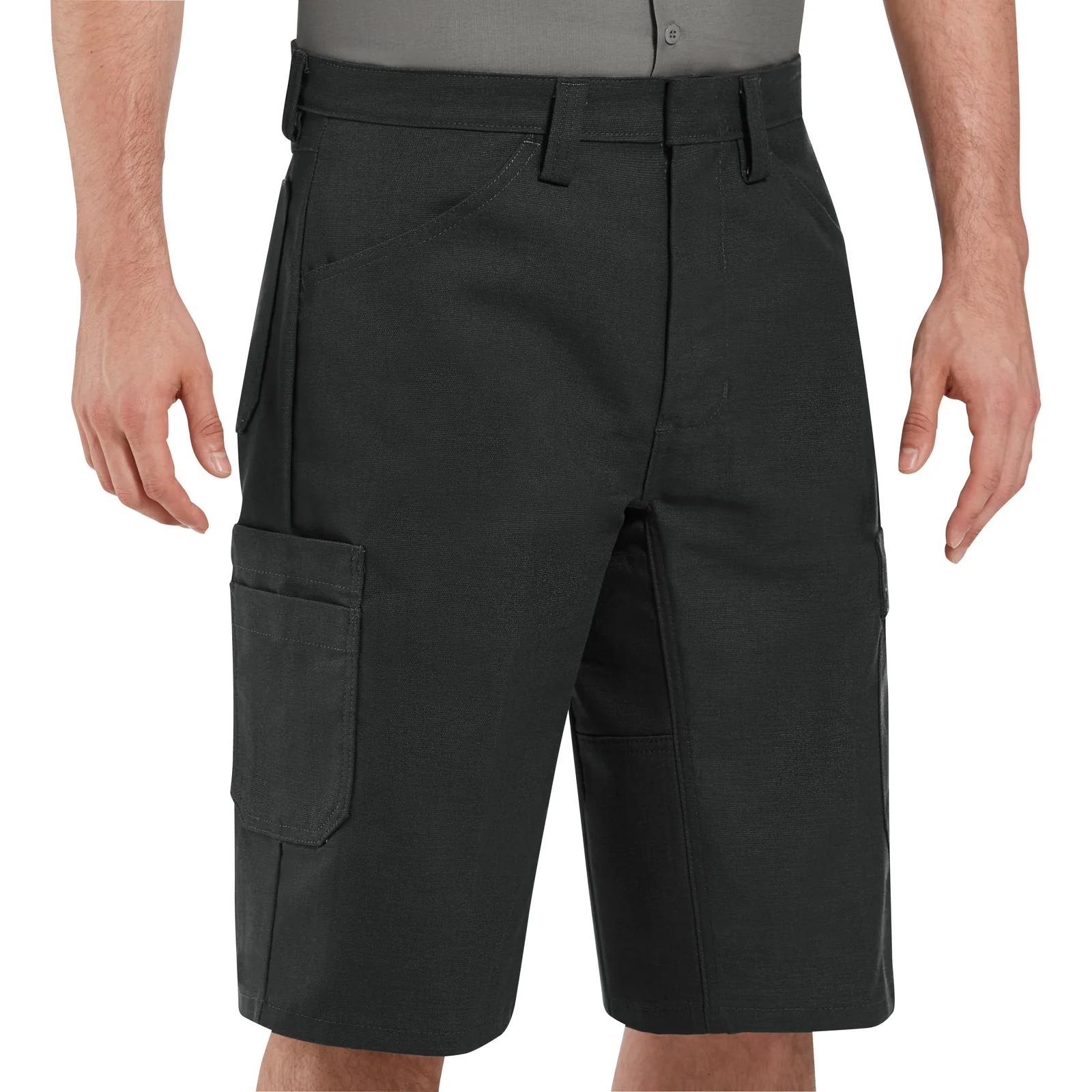 Red Kap Men's Performance Shop Shorts-Black - Image 3