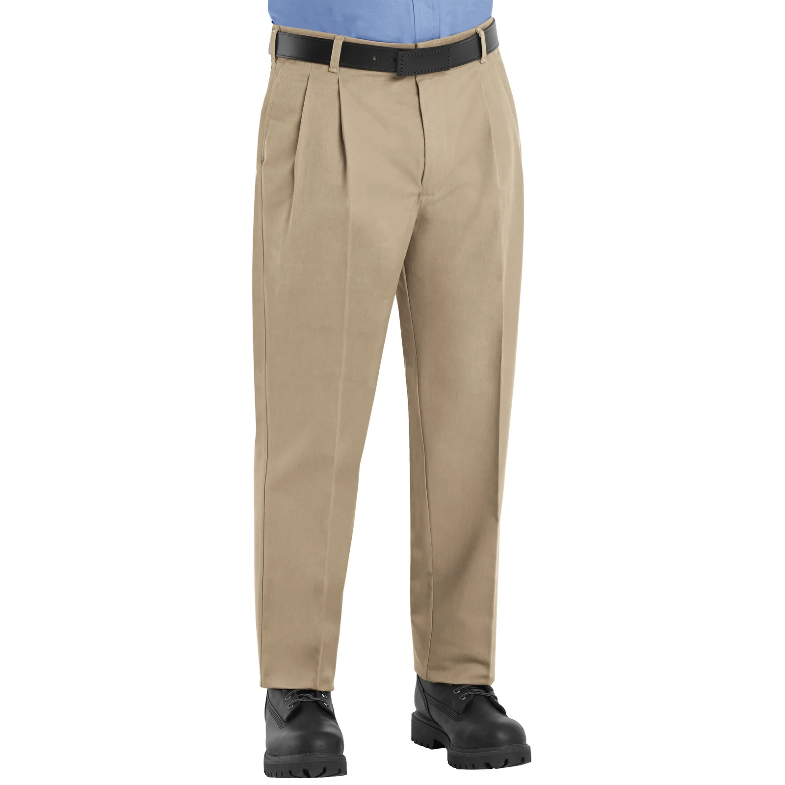 Red Kap Men's Pleated Twill Slacks-Khaki - Image 3