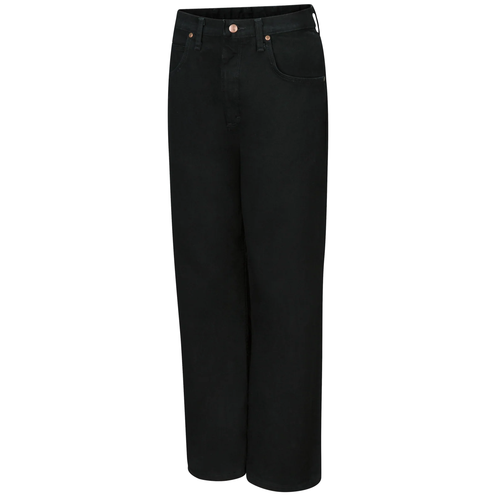 Red Kap Men's Relaxed Fit Black Jean-Prewashed Black