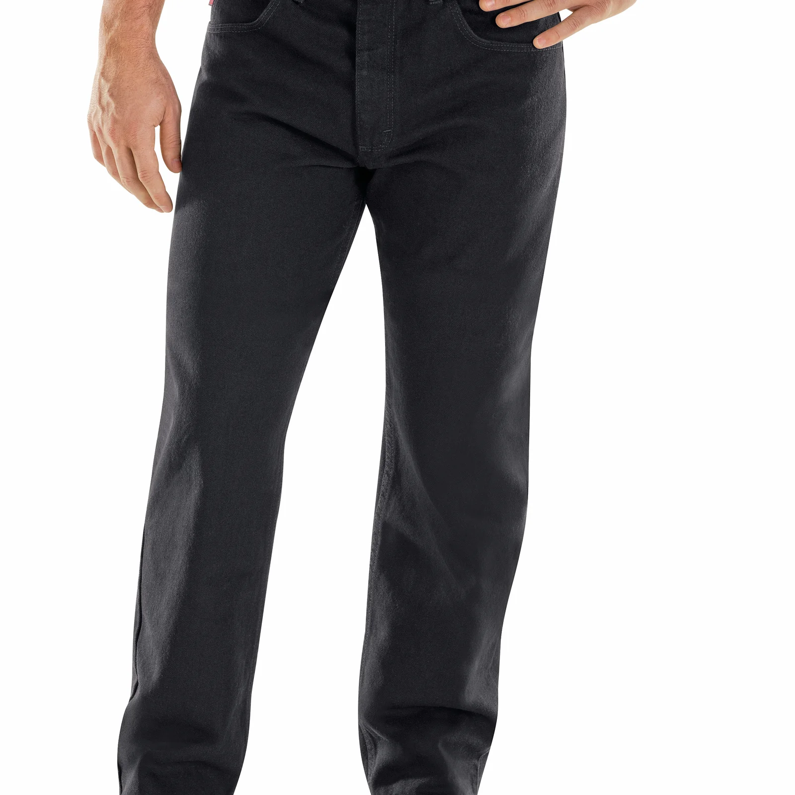 Red Kap Men's Relaxed Fit Black Jean-Prewashed Black - Image 4
