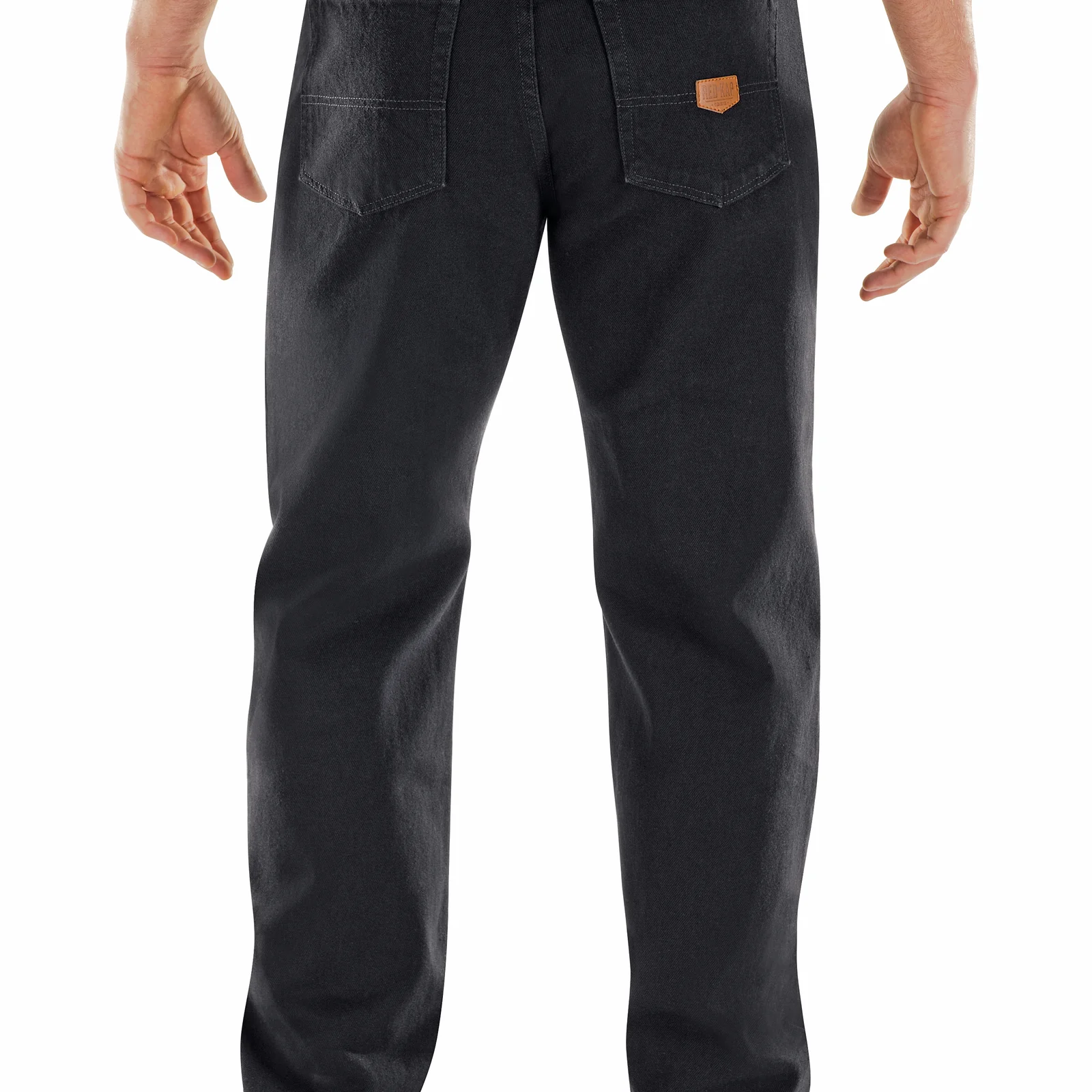 Red Kap Men's Relaxed Fit Black Jean-Prewashed Black - Image 5