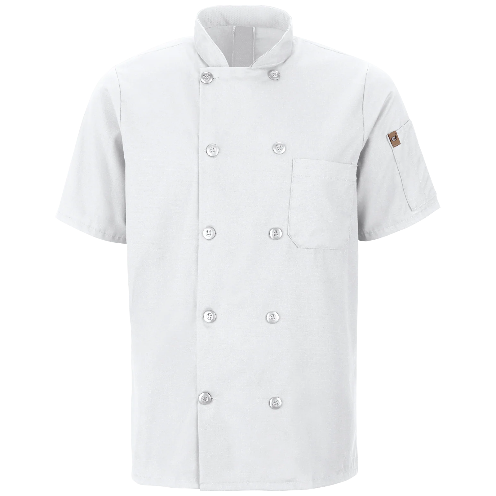 Red Kap Men's Short Sleeve Chef Coat with OilBlok + MIMIX®