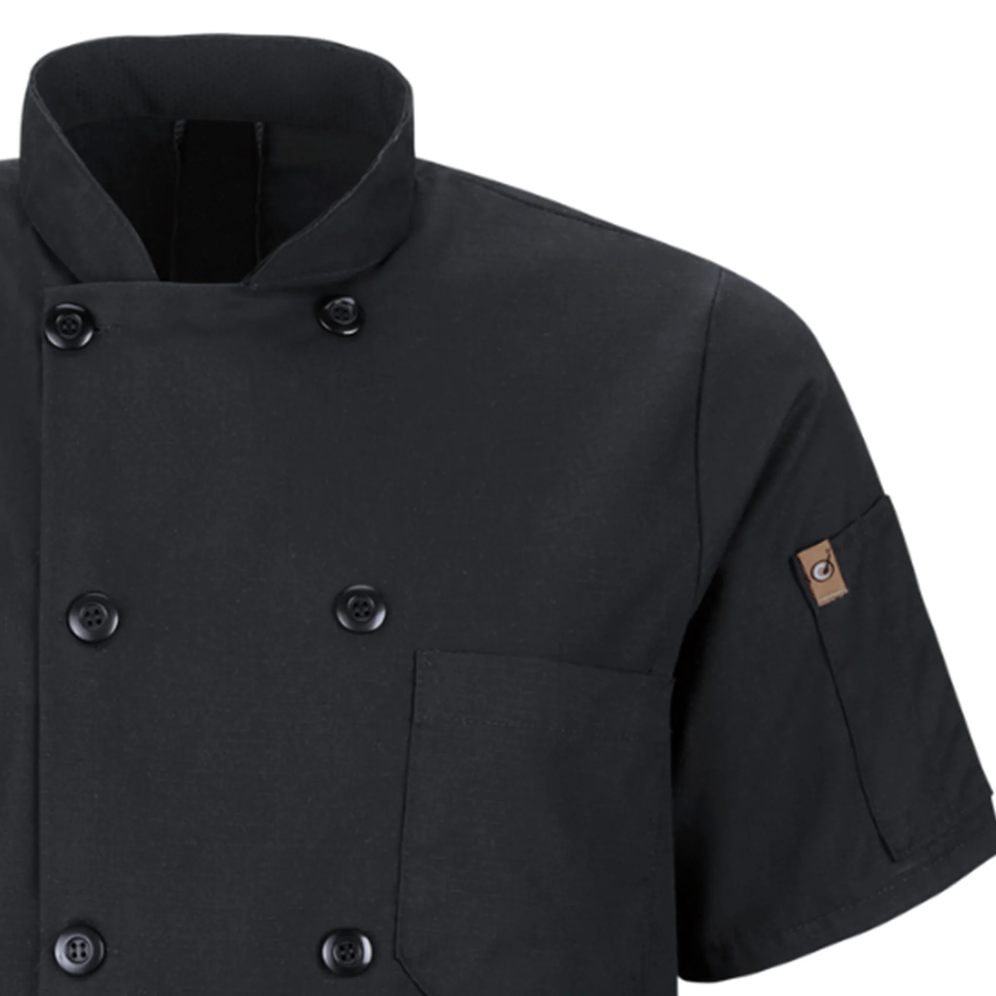 Red Kap Men's Short Sleeve Chef Coat with OilBlok + MIMIX® - Image 11