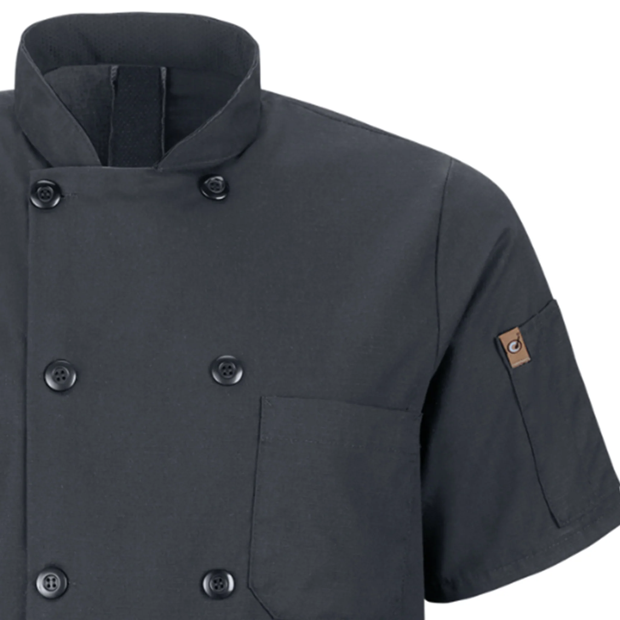 Red Kap Men's Short Sleeve Chef Coat with OilBlok + MIMIX® - Image 12