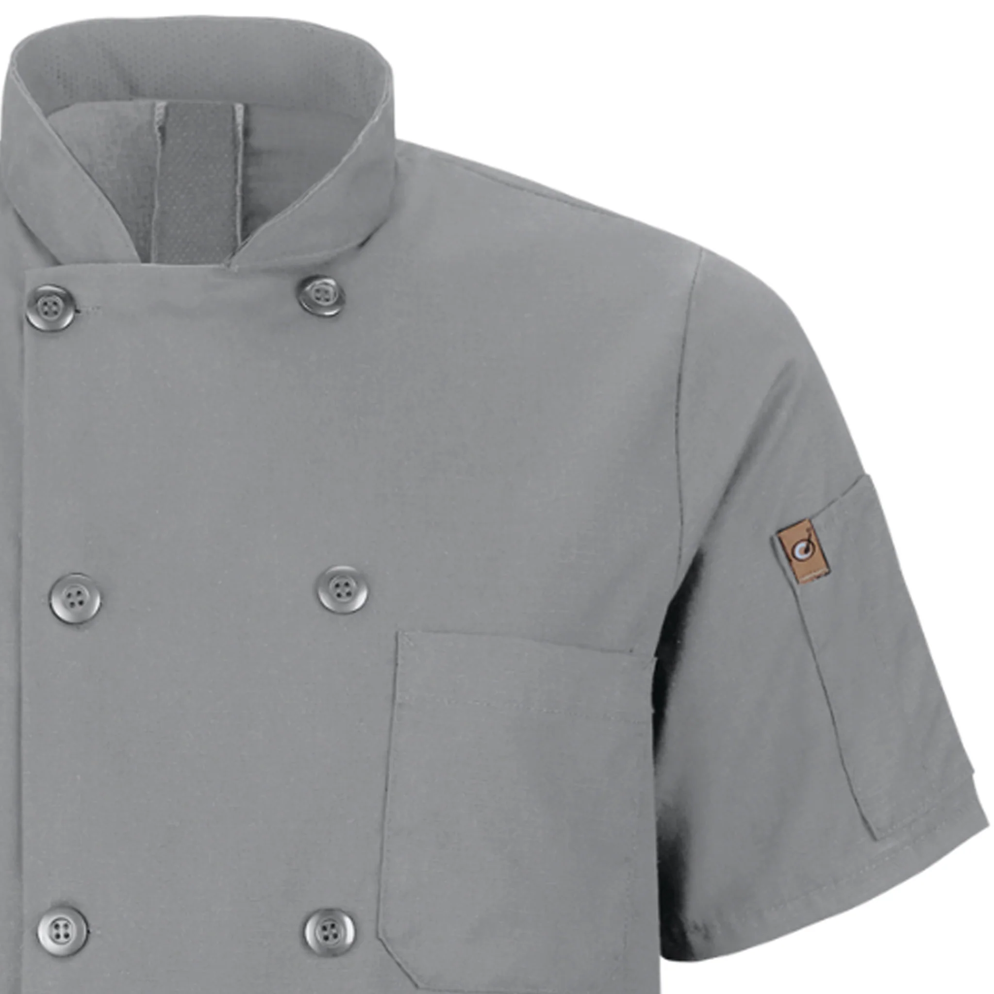 Red Kap Men's Short Sleeve Chef Coat with OilBlok + MIMIX® - Image 13