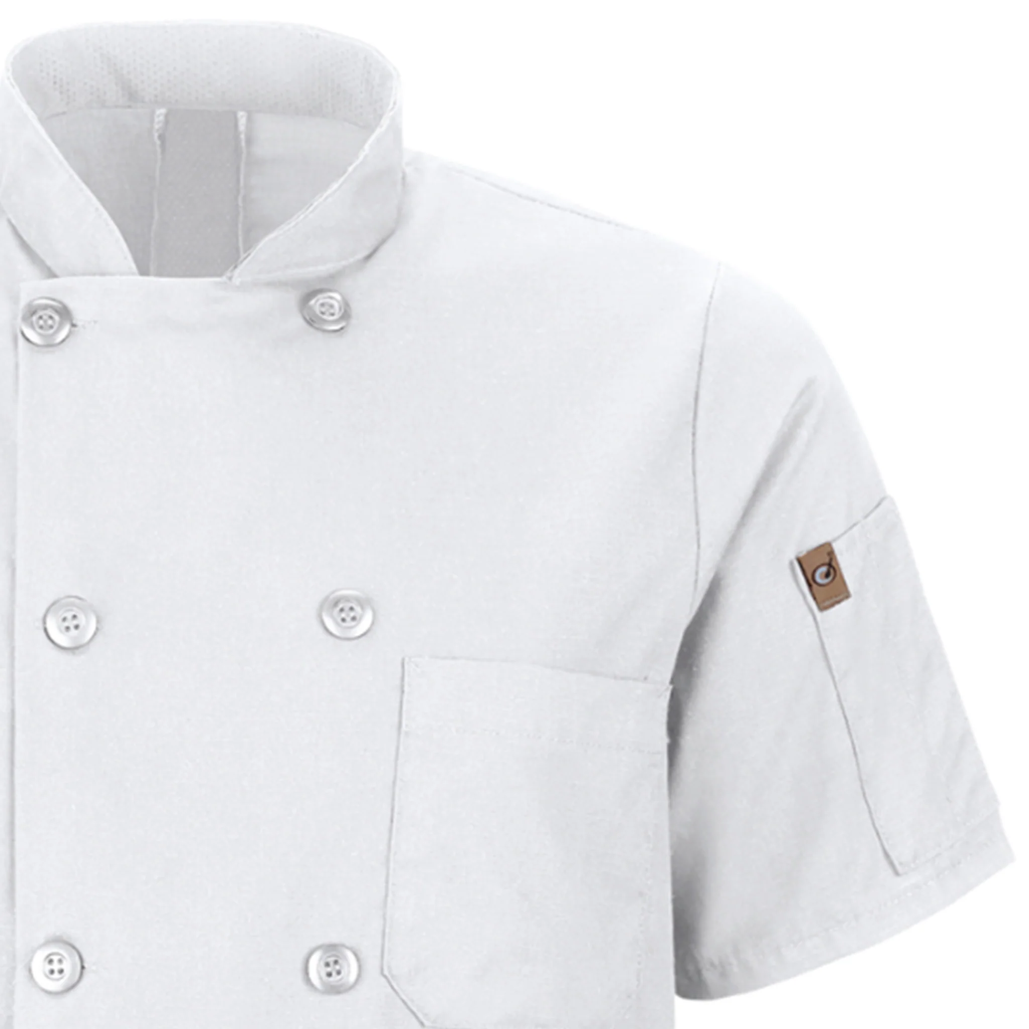 Red Kap Men's Short Sleeve Chef Coat with OilBlok + MIMIX® - Image 14
