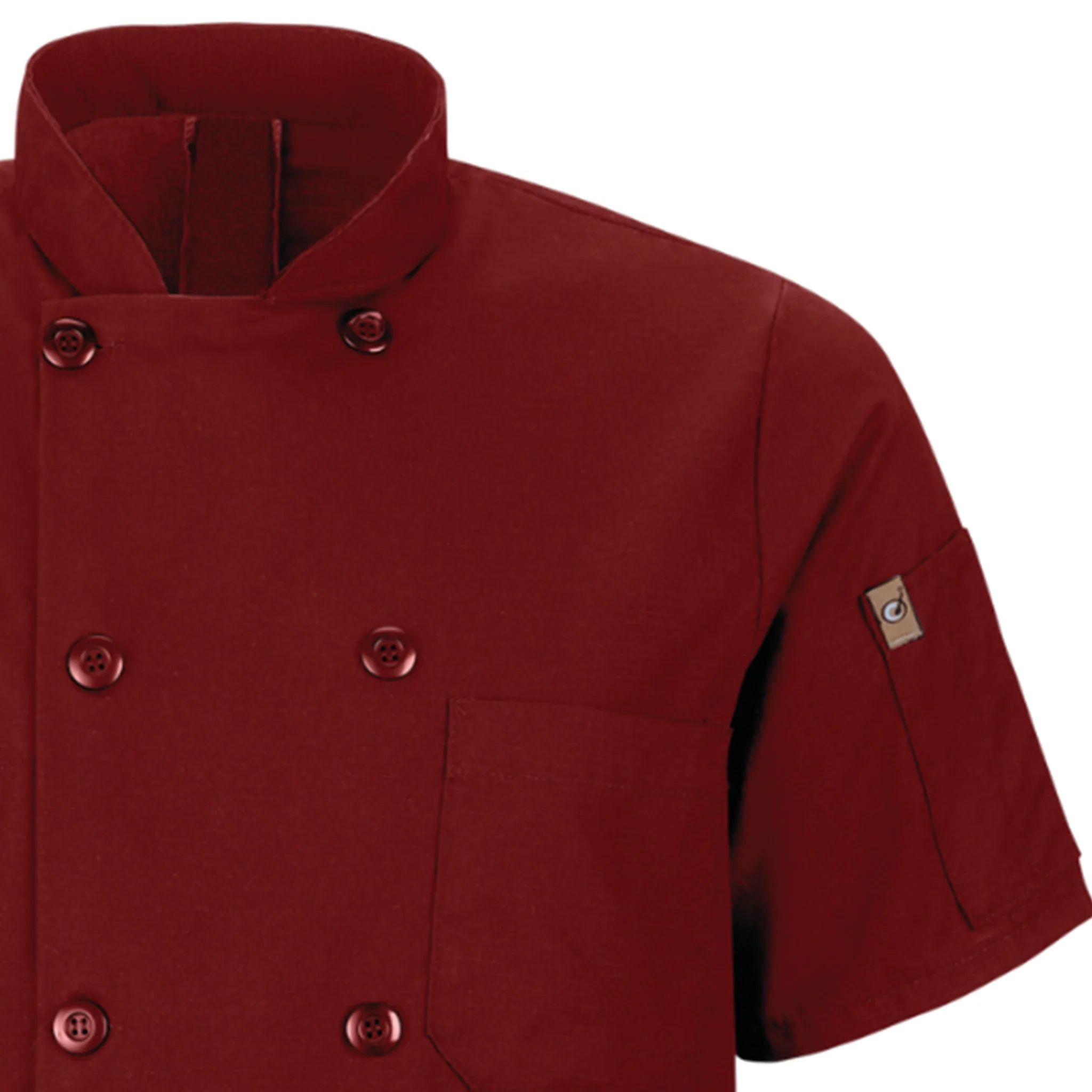 Red Kap Men's Short Sleeve Chef Coat with OilBlok + MIMIX® - Image 15