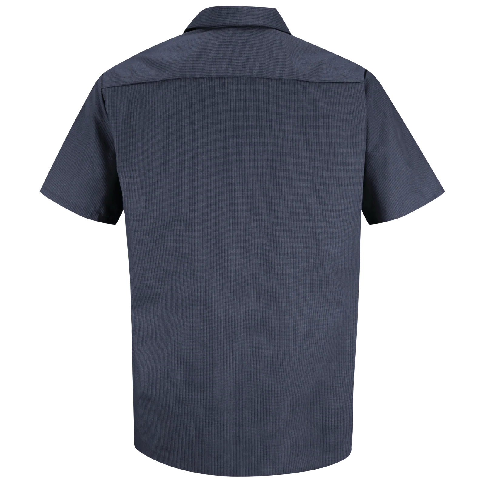 Red Kap Men's Short Sleeve Geometric Microcheck Work Shirt - Image 2