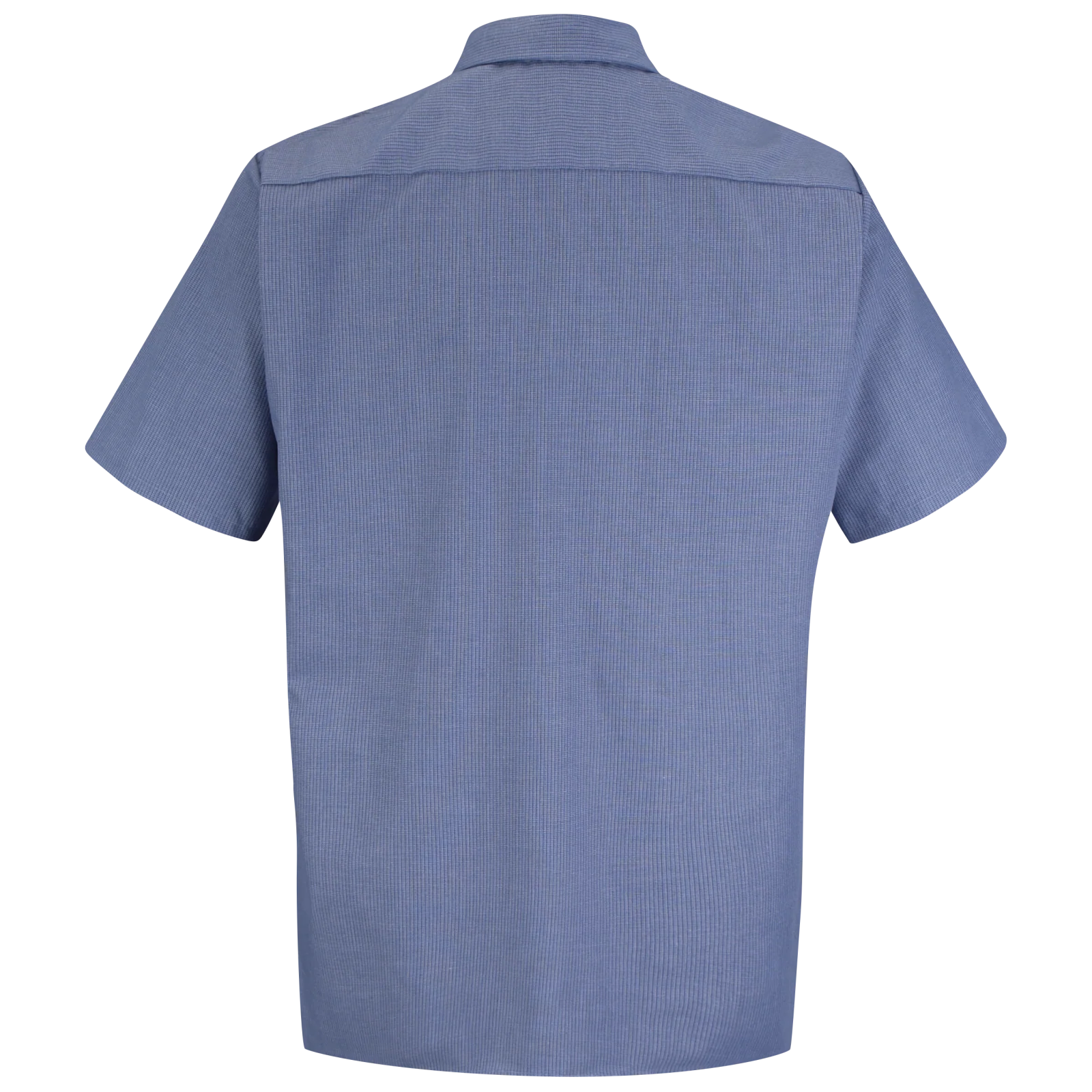 Red Kap Men's Short Sleeve Geometric Microcheck Work Shirt - Image 4