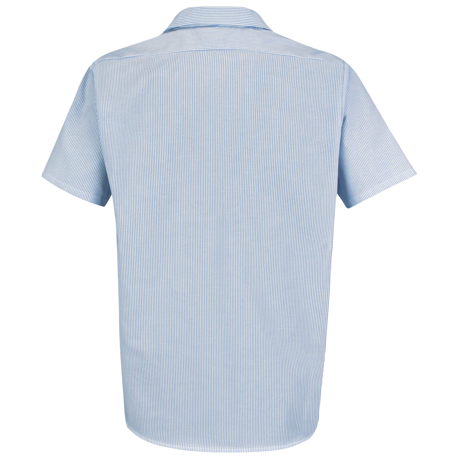 Red Kap Men's Short Sleeve Industrial Stripe Work Shirt-Blue / White Stripe - Image 2