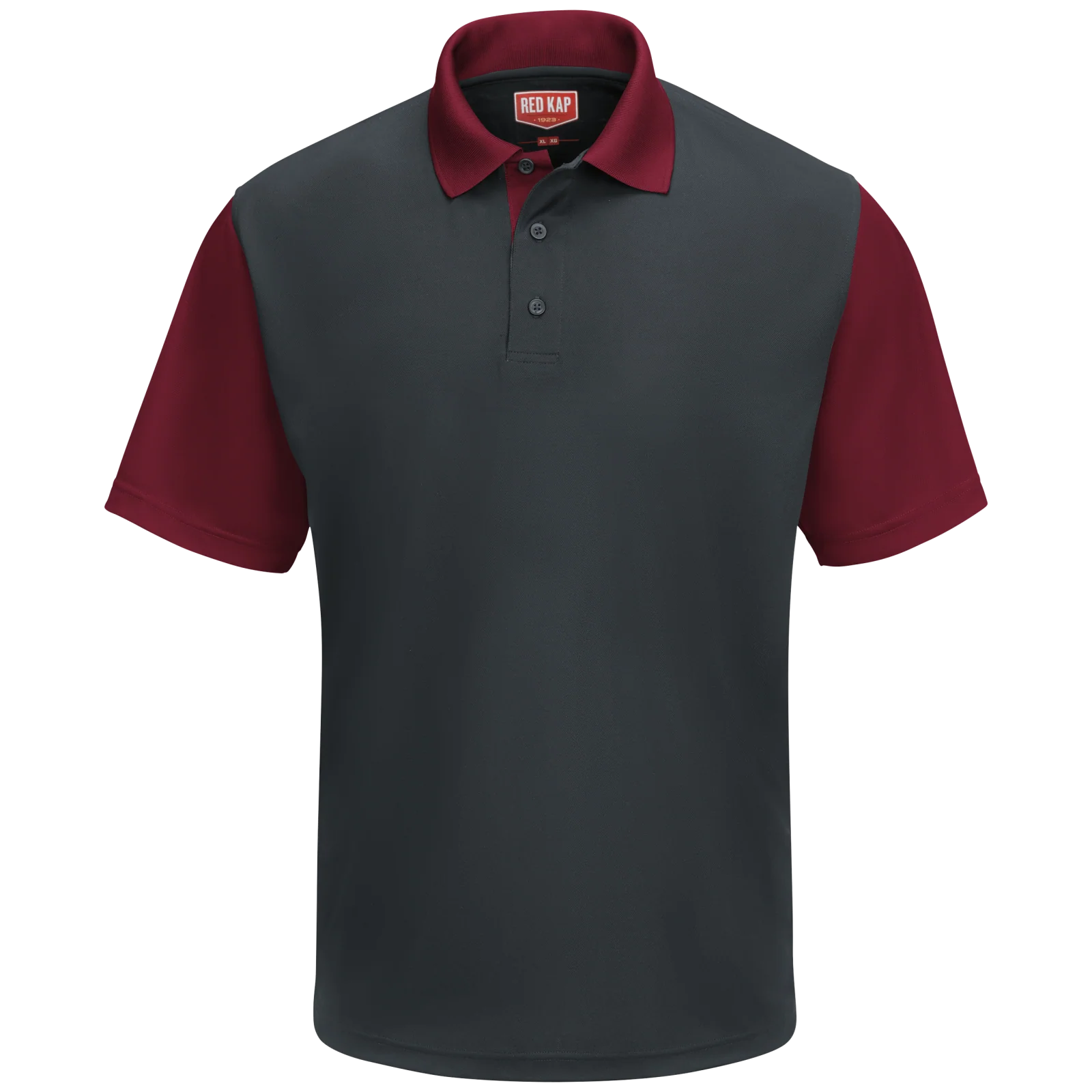 Red Kap Men's Short Sleeve Performance Knit® Color-Block Polo-SK56 - Image 3