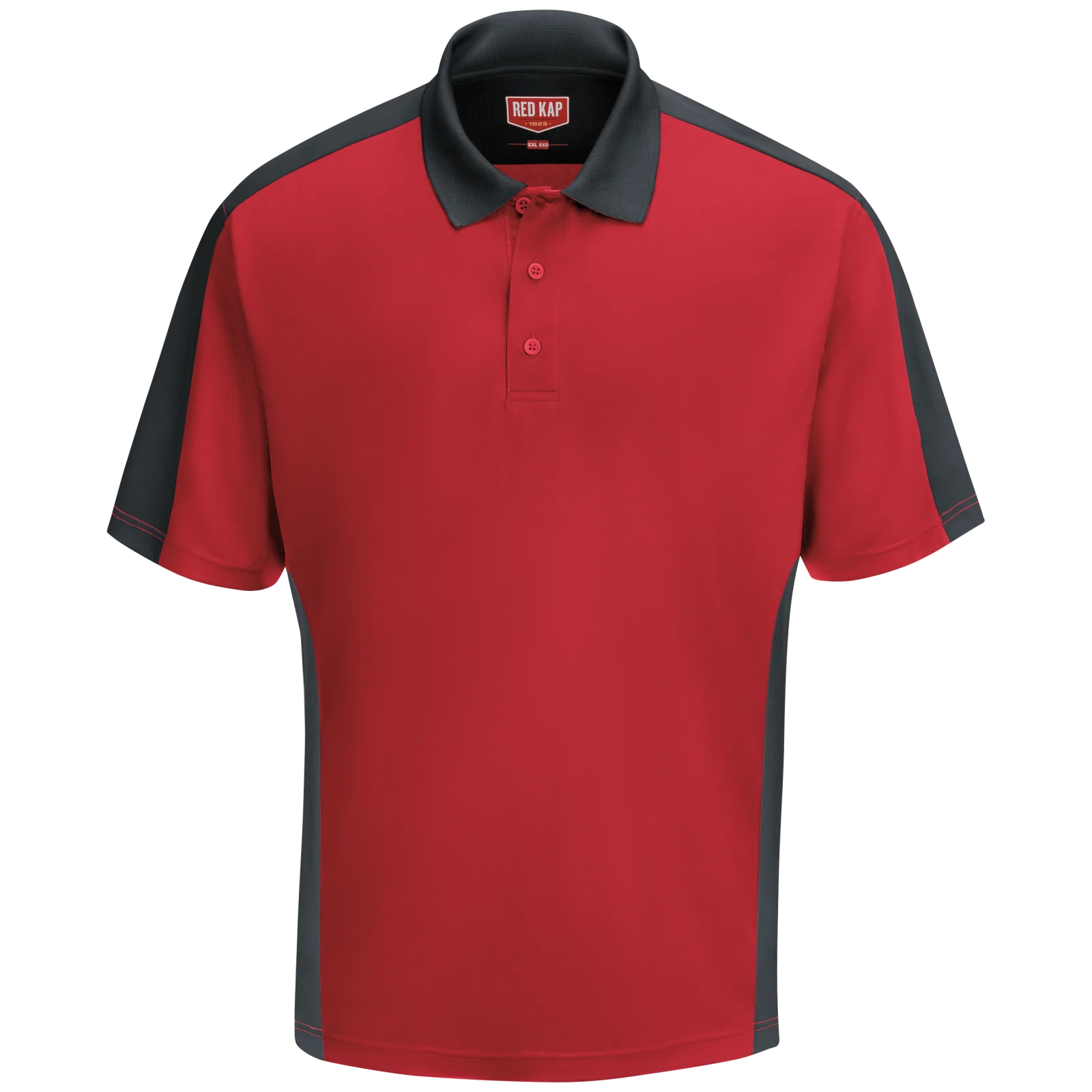 Red Kap Men's Short Sleeve Performance Knit® Two-Tone Polo - SK54 - Image 7