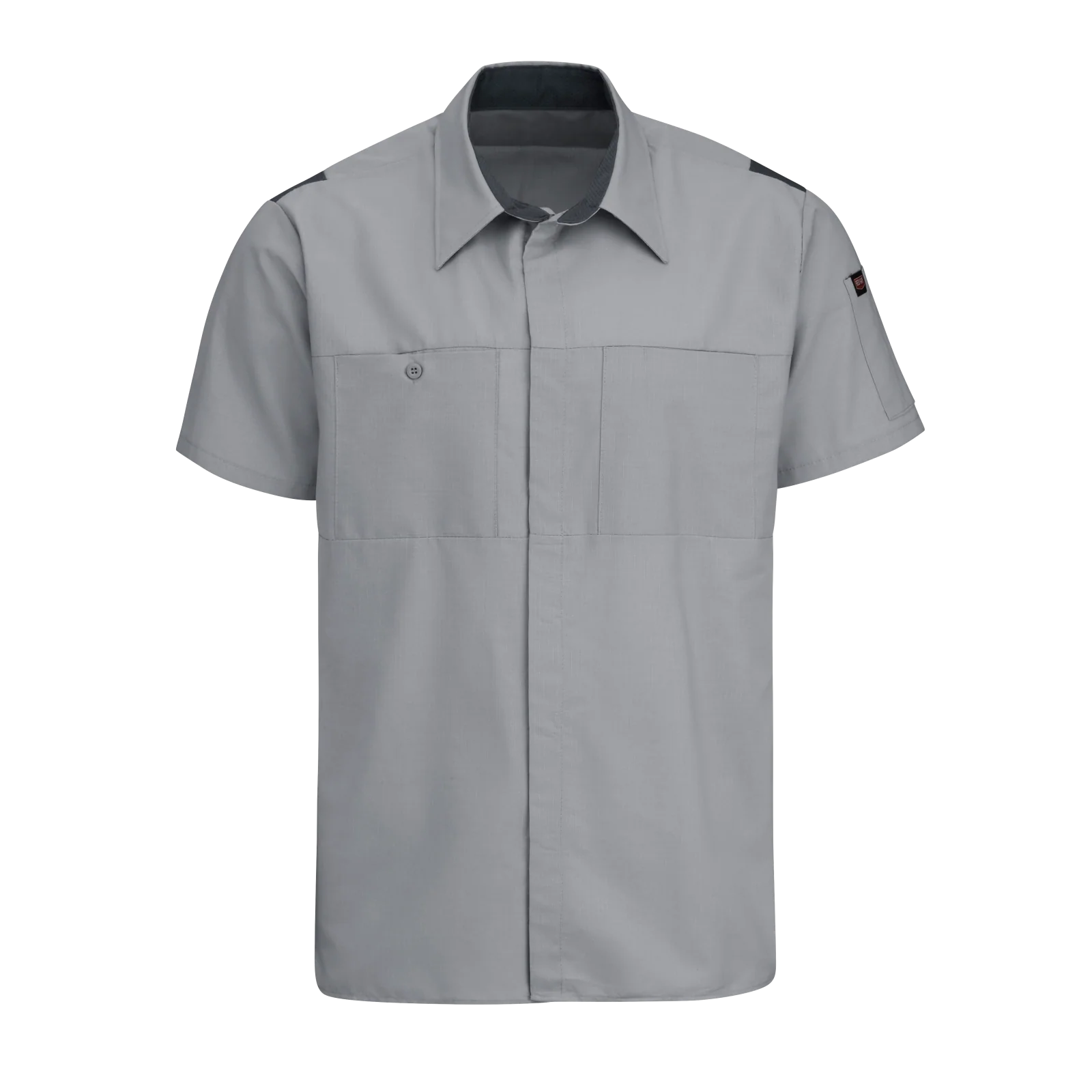 Red Kap Men's Short Sleeve Performance Plus Shop Shirt With Oilblok Technology