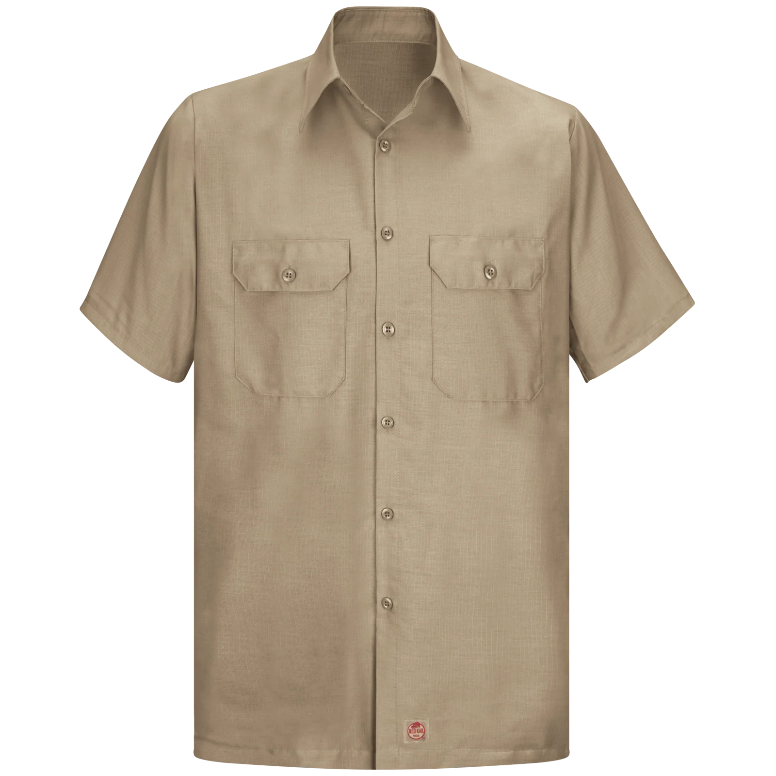 Red Kap Men's Short Sleeve Solid Rip Stop Shirt - Image 4