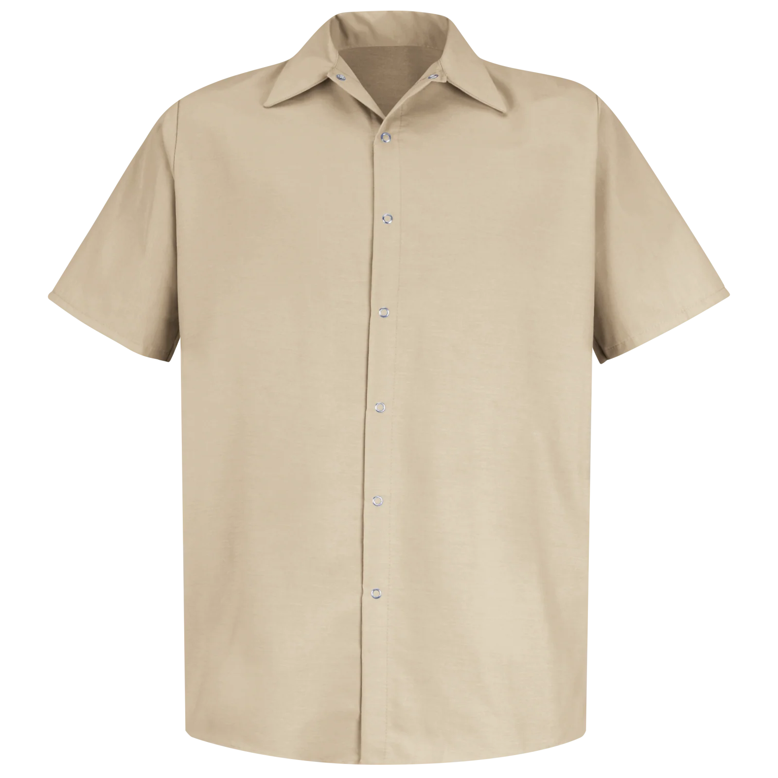 Red Kap Men's Short Sleeve Specialized Pocketless Work Shirt - Image 3