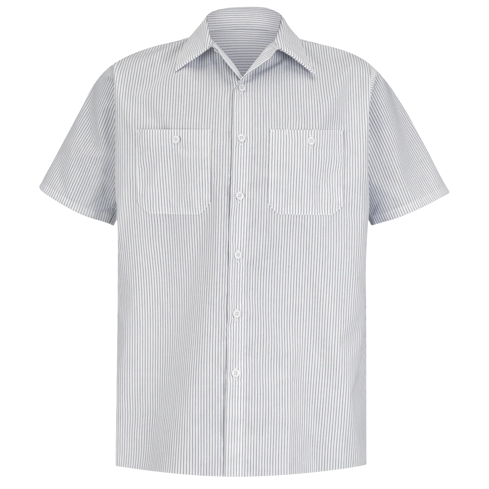 Red Kap Men's Short Sleeve Striped Work Shirt - Image 2