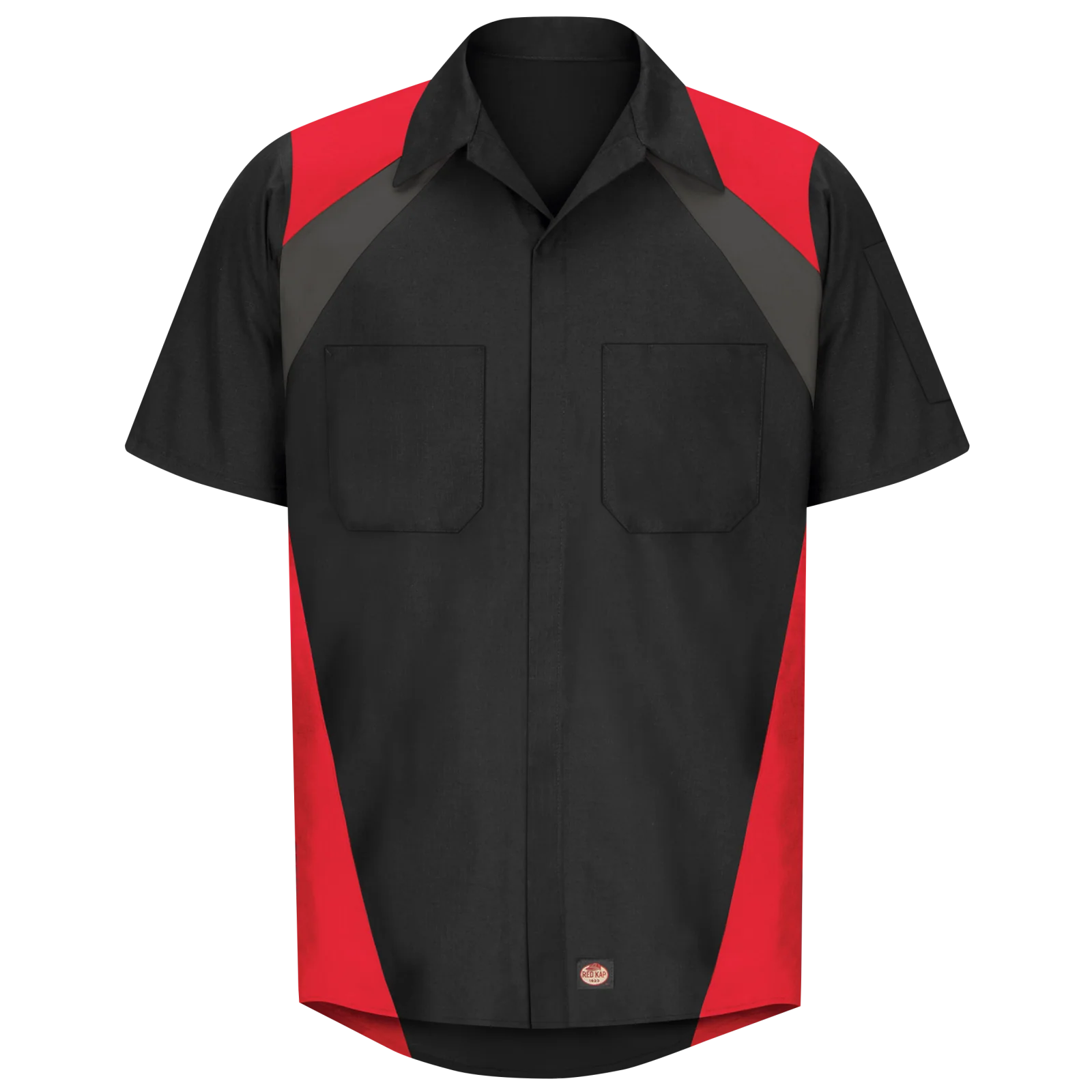 Red Kap Men's Short Sleeve Tri-Color Shop Shirt - Image 2