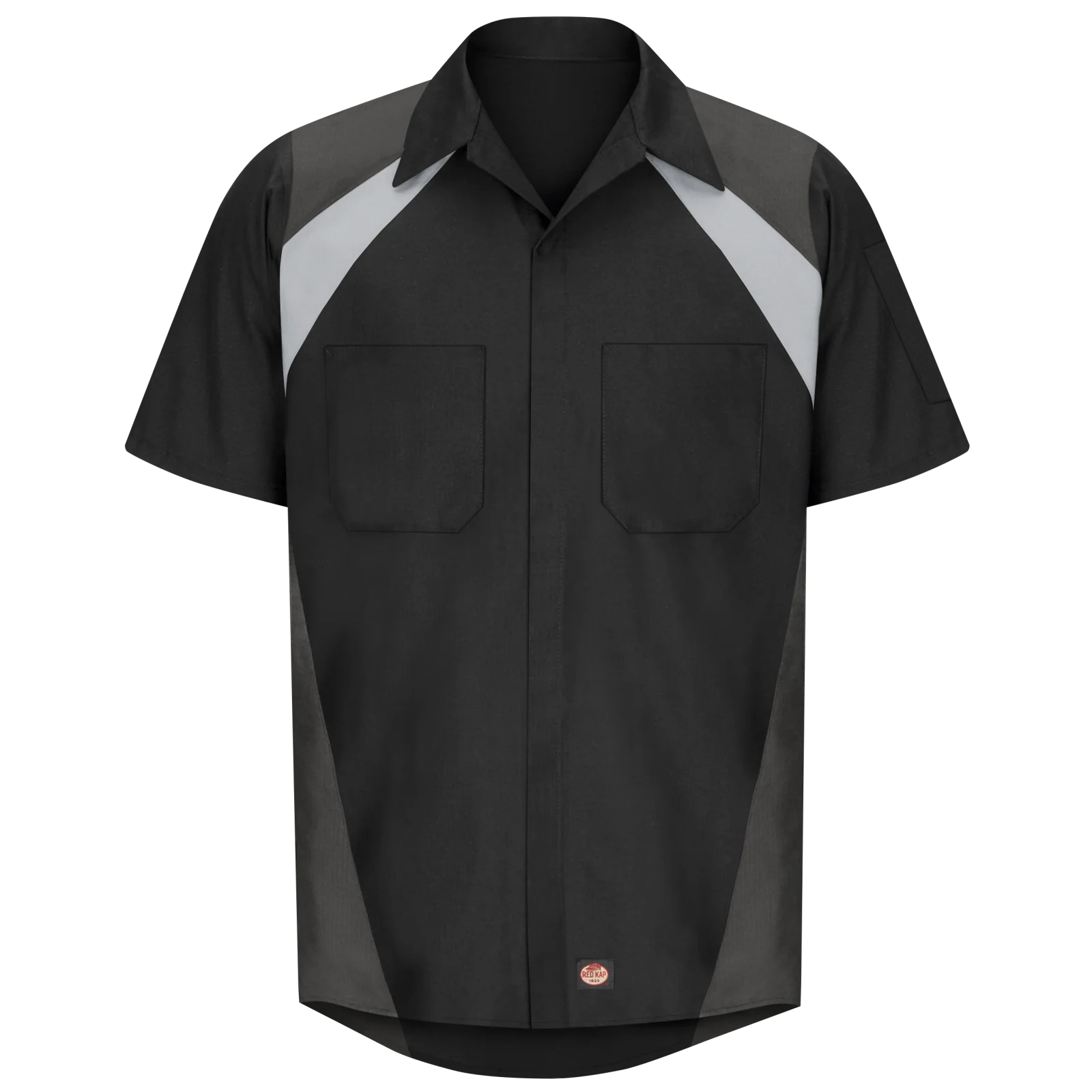 Red Kap Men's Short Sleeve Tri-Color Shop Shirt - Image 3
