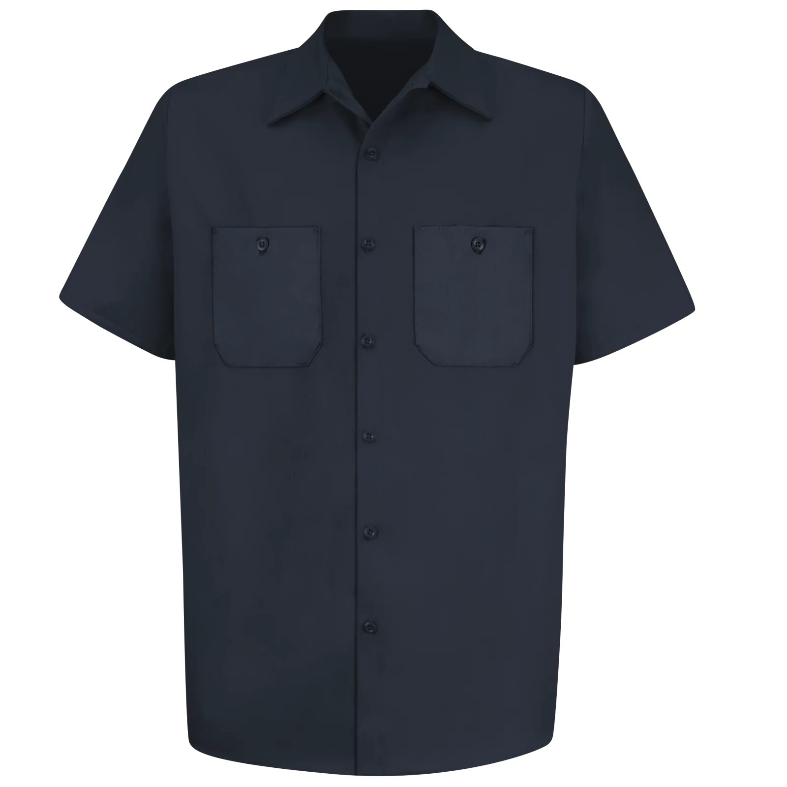 Red Kap Men's Short Sleeve Wrinkle-Resistant Cotton Work Shirt - Image 3