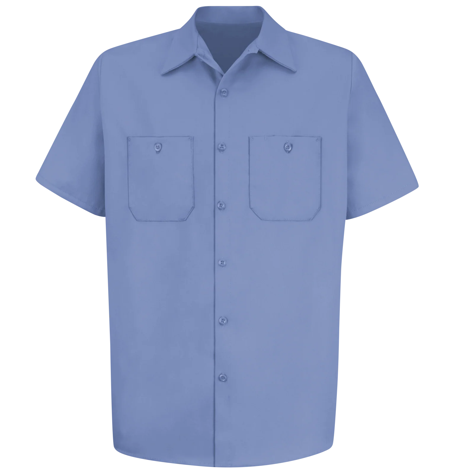 Red Kap Men's Short Sleeve Wrinkle-Resistant Cotton Work Shirt - Image 4