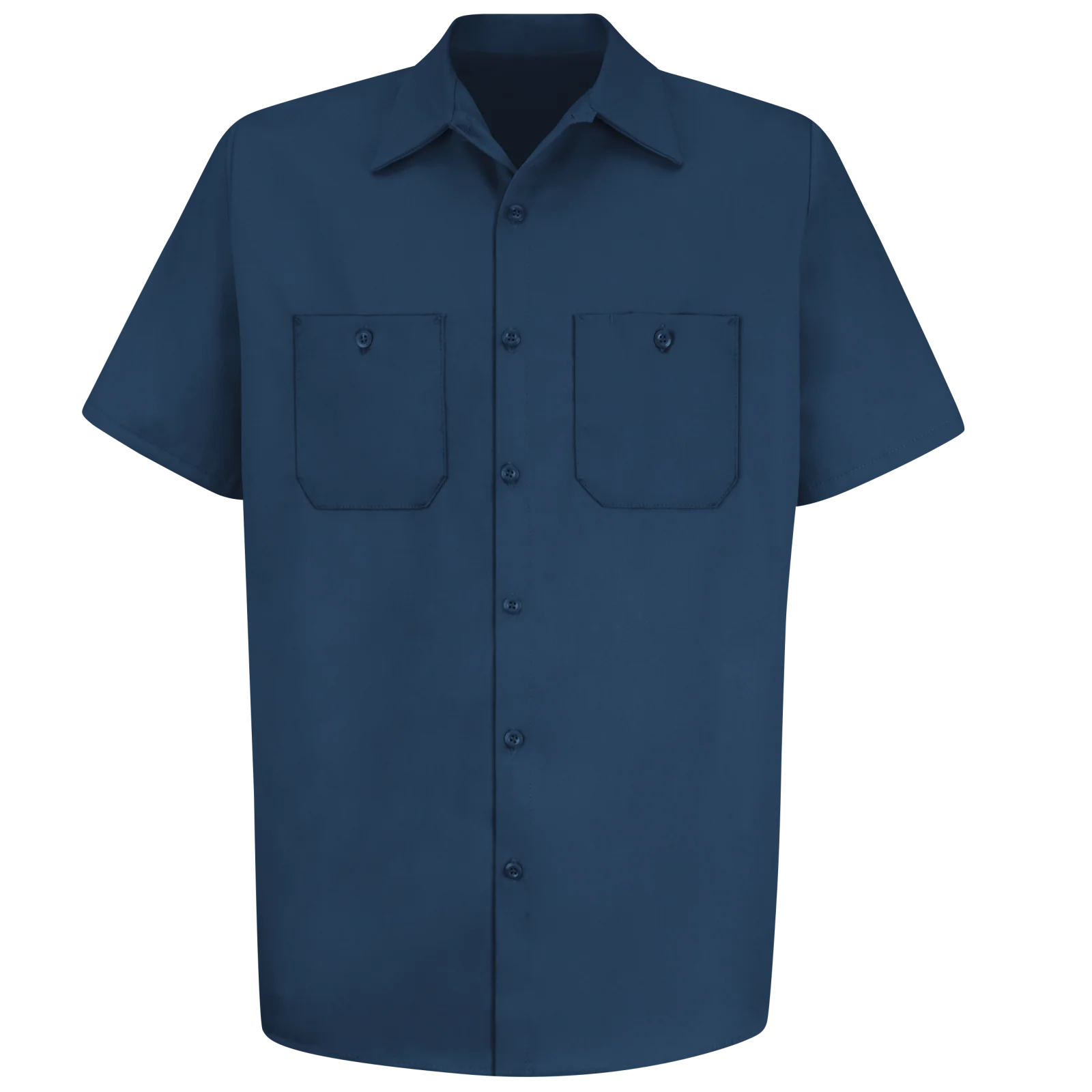 Red Kap Men's Short Sleeve Wrinkle-Resistant Cotton Work Shirt - Image 5