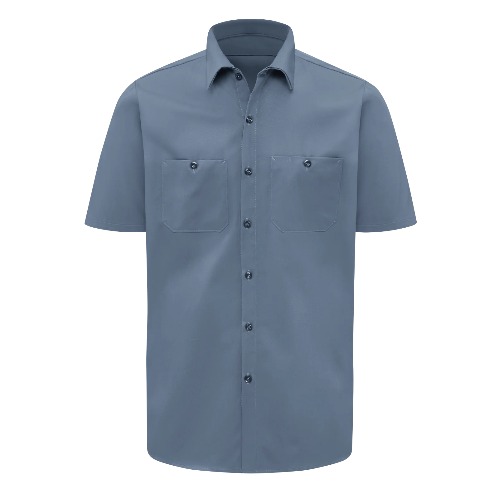Red Kap Men's Short Sleeve Wrinkle-Resistant Cotton Work Shirt - Image 7