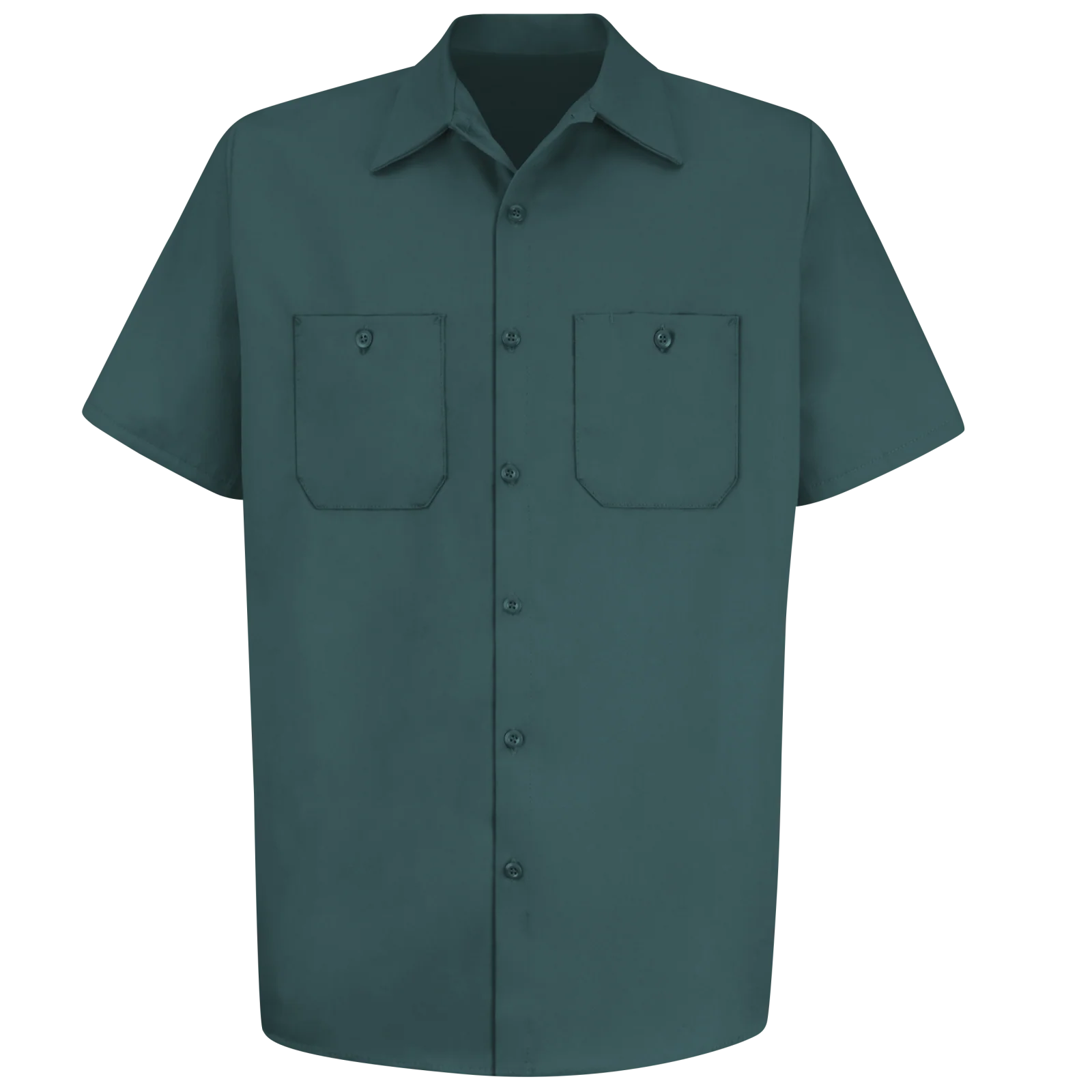 Red Kap Men's Short Sleeve Wrinkle-Resistant Cotton Work Shirt - Image 8