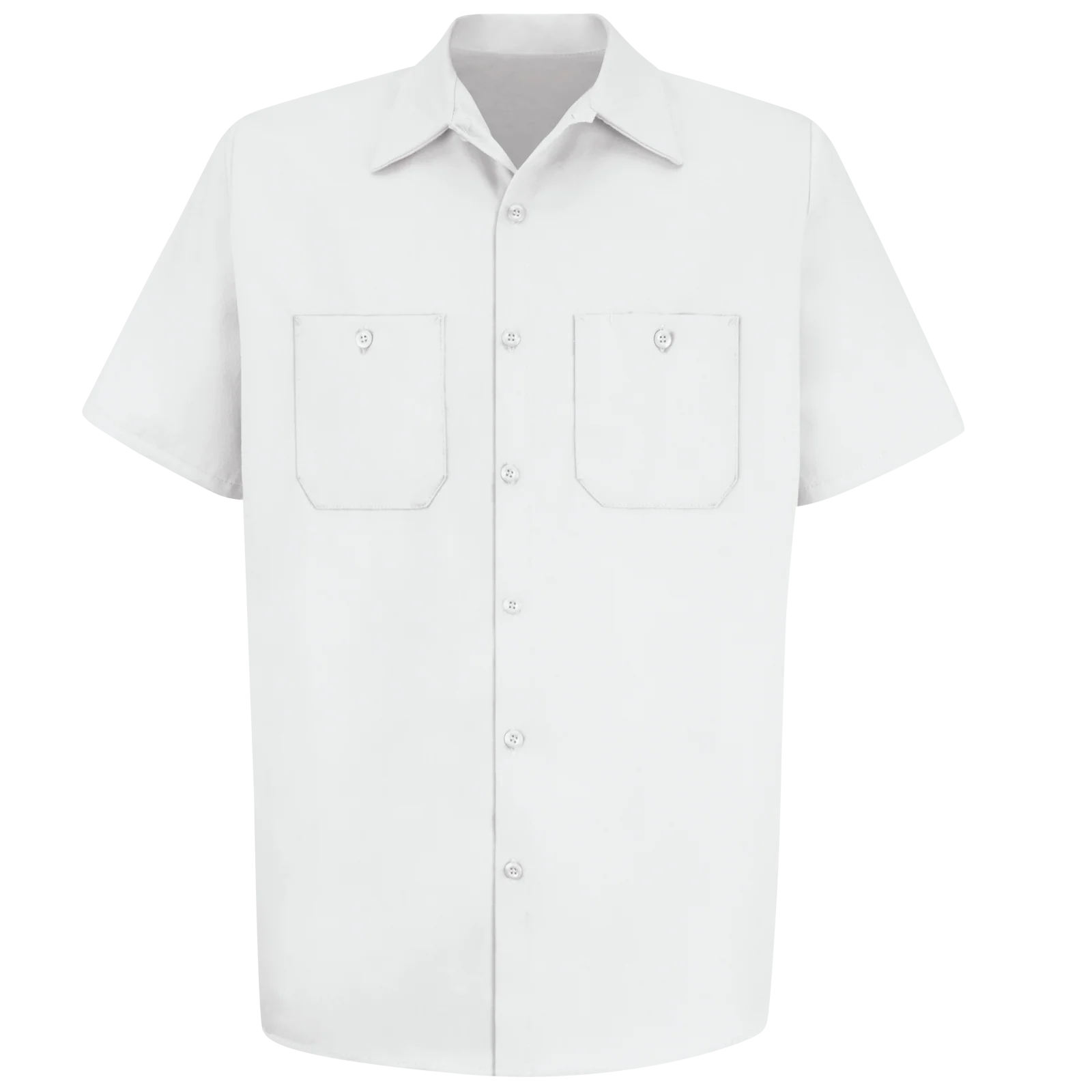 Red Kap Men's Short Sleeve Wrinkle-Resistant Cotton Work Shirt - Image 9