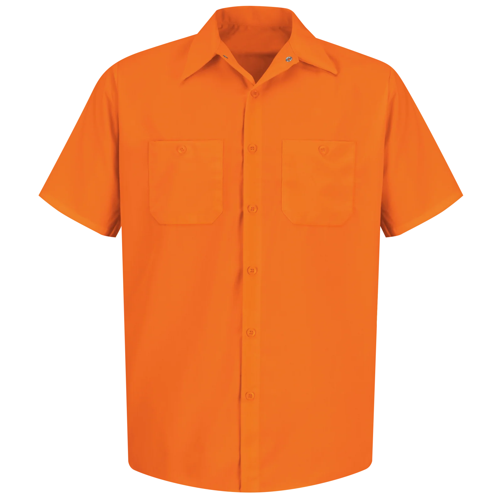 Red Kap Short Sleeve Enhanced Visibility Work Shirt - Image 2