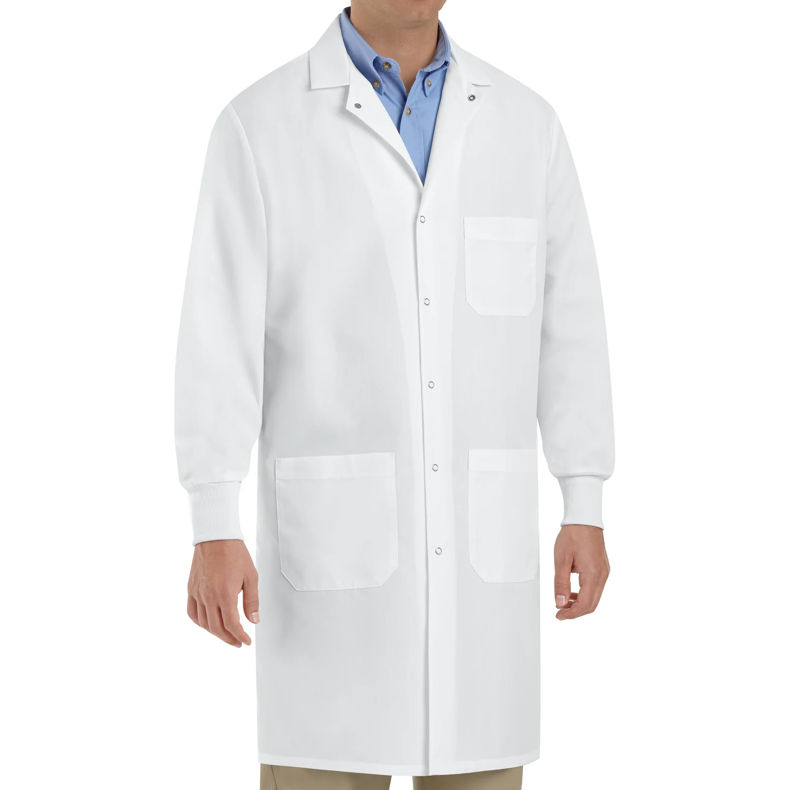 Red Kap Unisex Specialized Cuffed Lab Coat with Exterior Pocket - Image 3