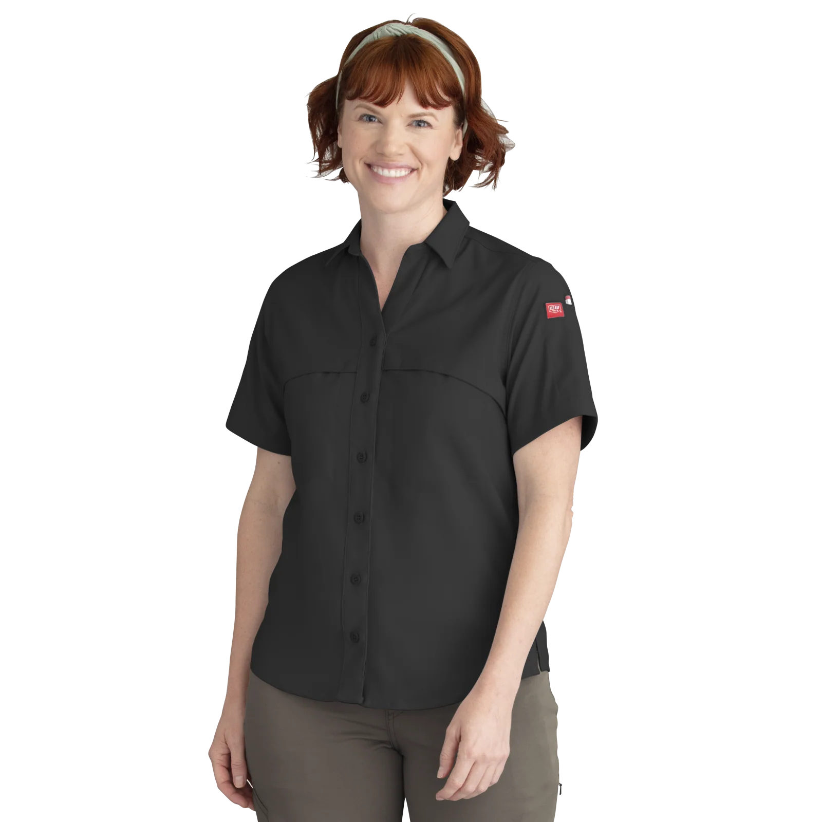 Red Kap Women's Cooling Short Sleeve Work Shirt - Image 4