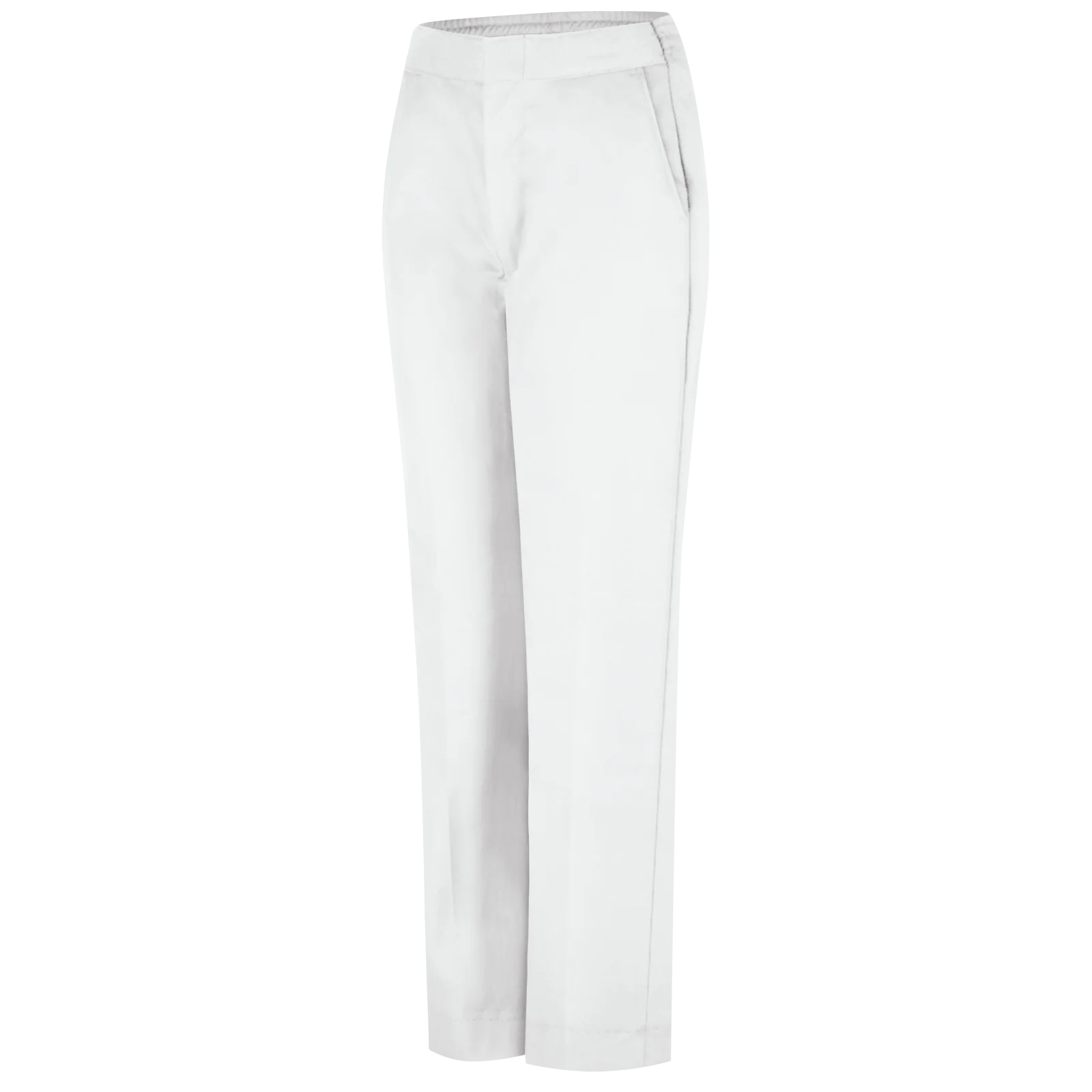 Red Kap Women's Half-Elastic Work Pant - White