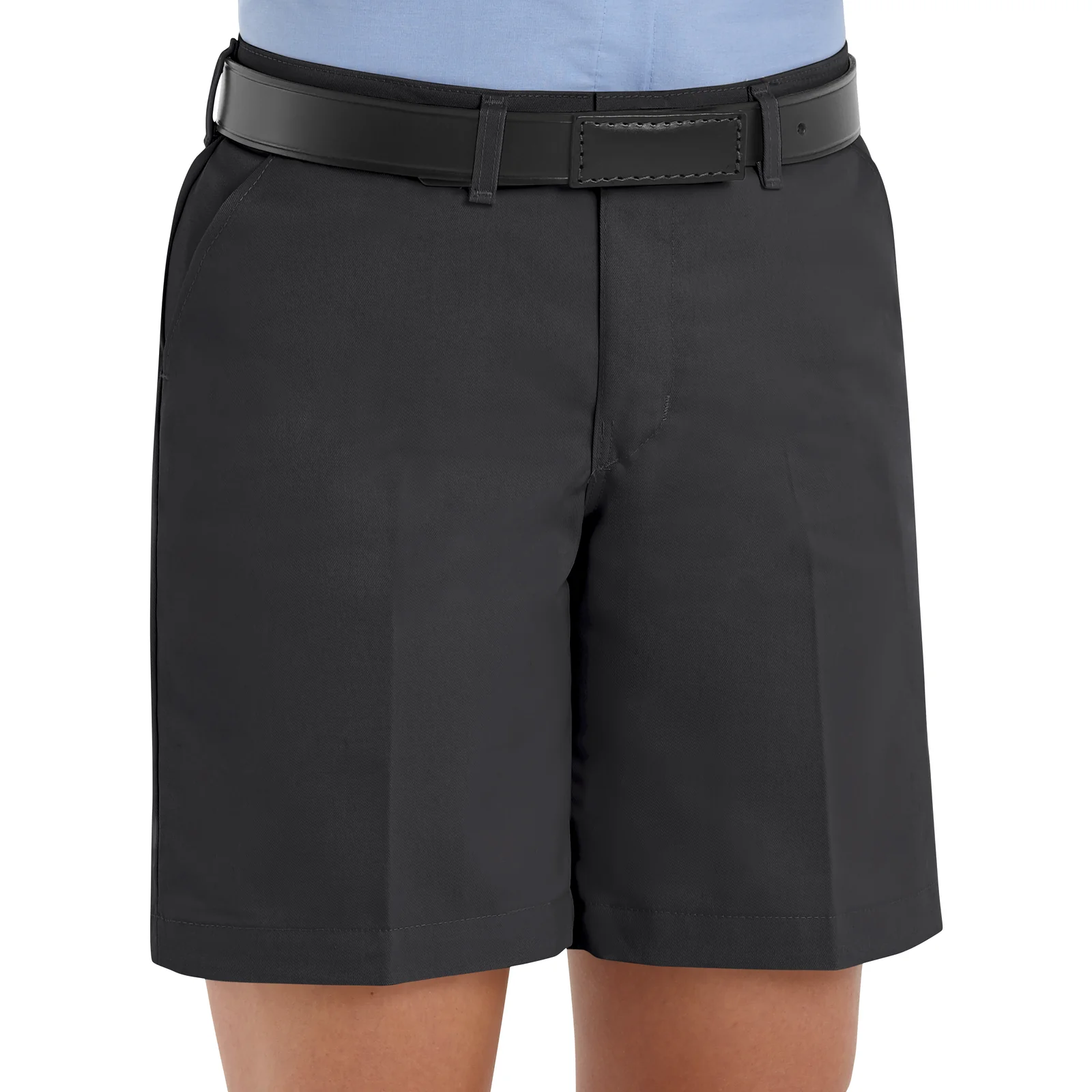 Red Kap Women's Plain Front Shorts -Black - Image 3