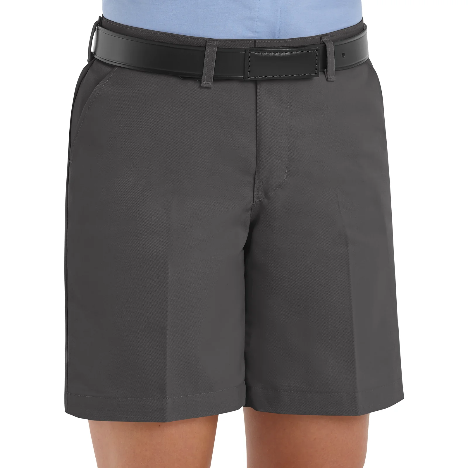 Red Kap Women's Plain Front Shorts -Charcoal - Image 3