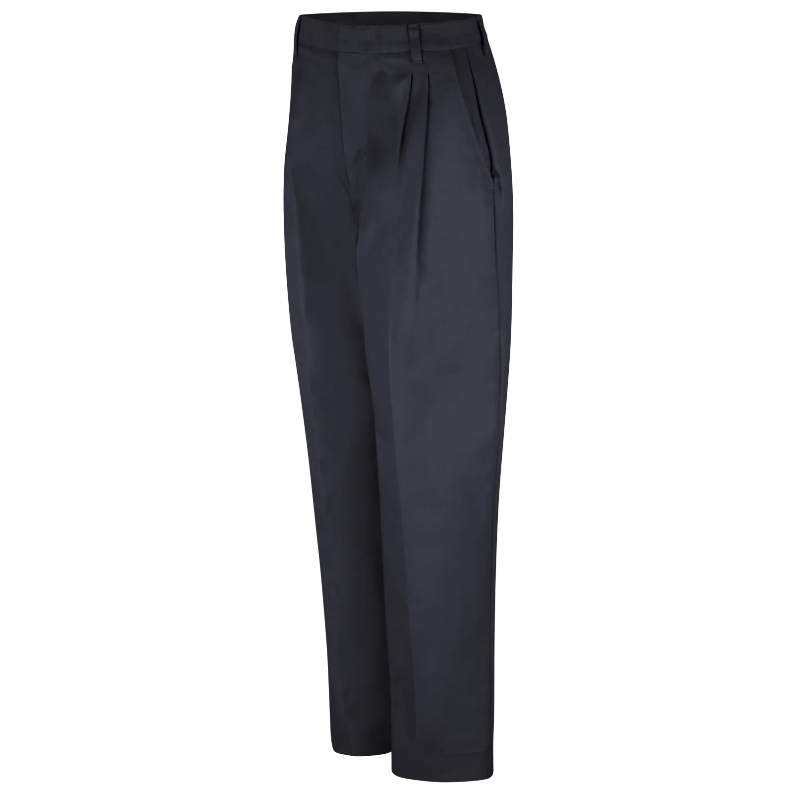Red Kap Women's Pleated Twill Slacks -Black