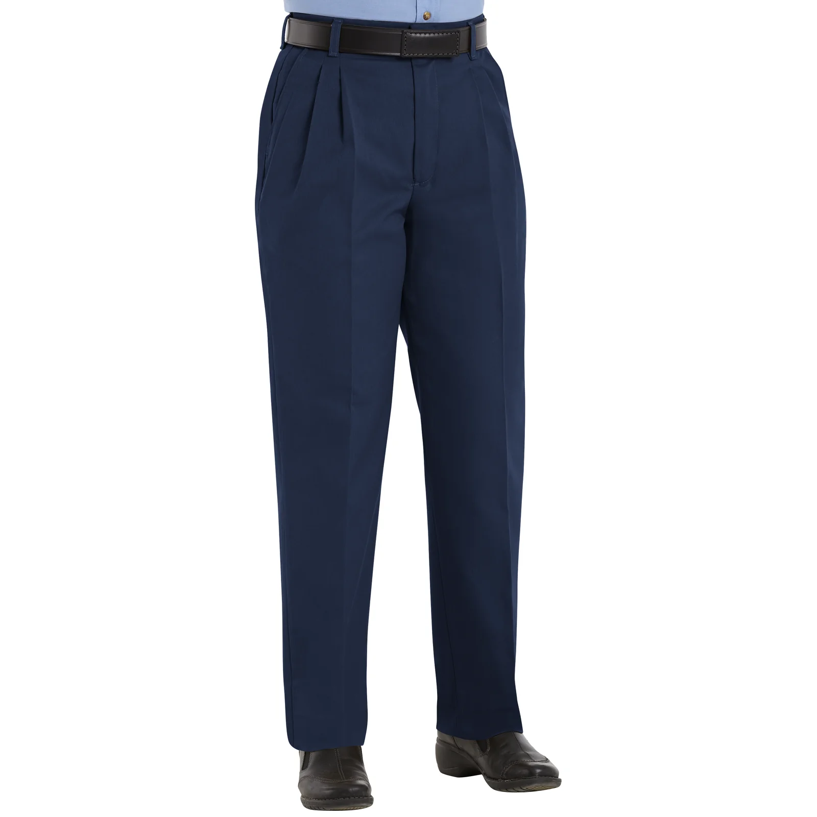 Red Kap Women's Pleated Twill Slacks -Navy - Image 3