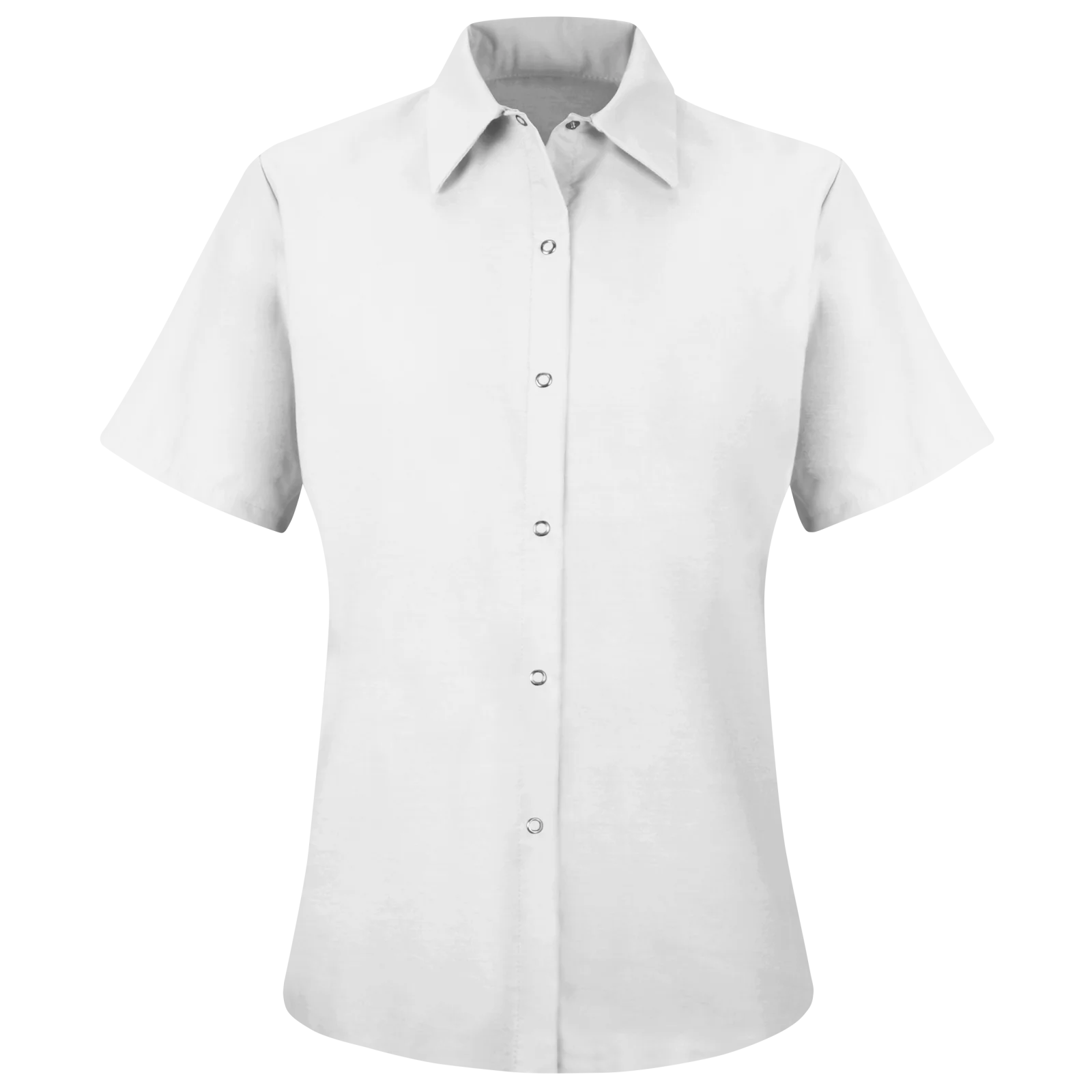 Red Kap Women's Short Sleeve Specialized Pocketless Work Shirt - Image 3