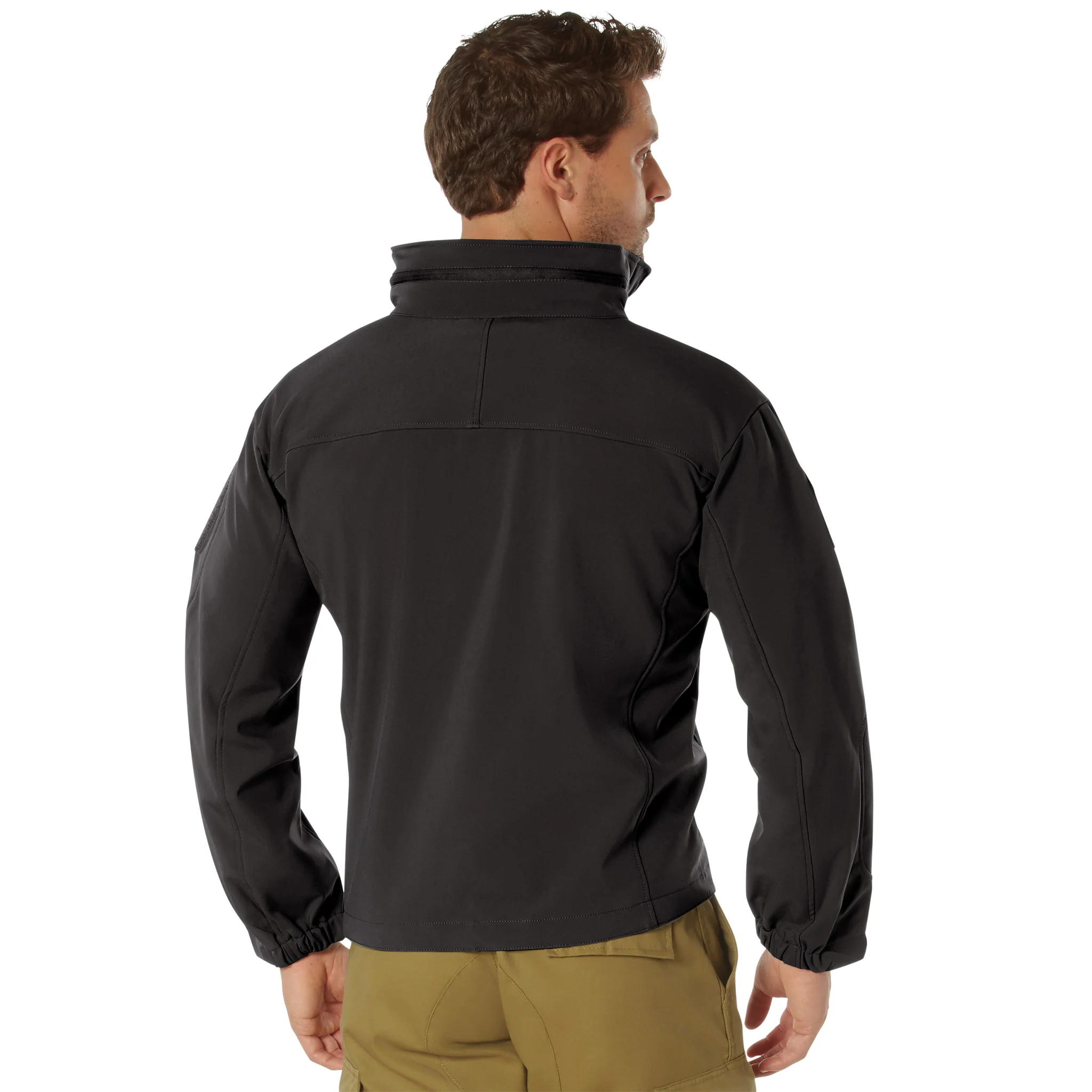 Rothco Windbreaker Jacket, Black, Clearance - Image 3
