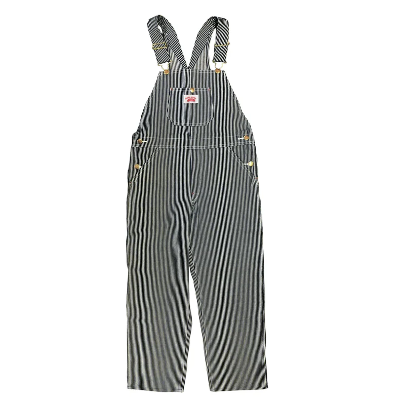 Round House #63 Youth Hickory Stripe Bib Overalls - Image 3