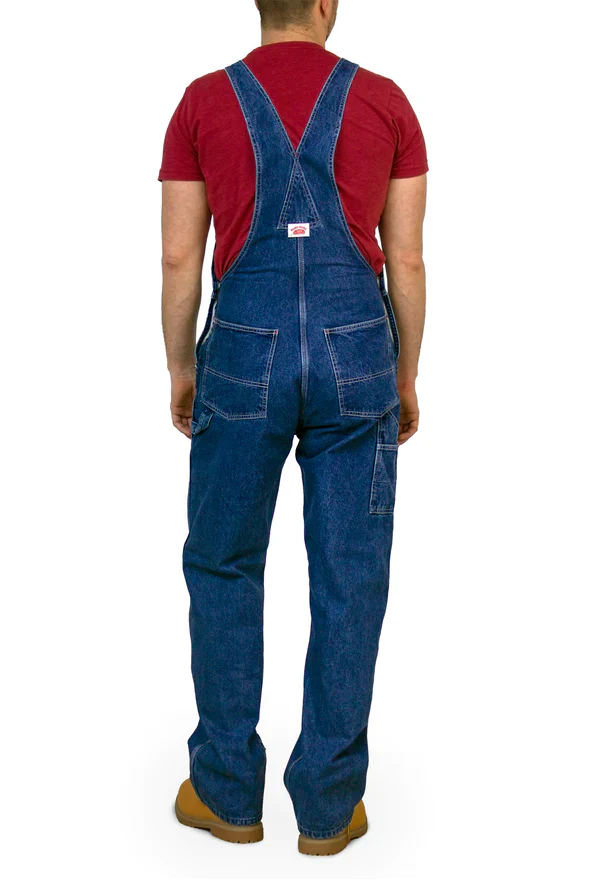 Round House #699 Stone Washed Bib Overalls - Image 3