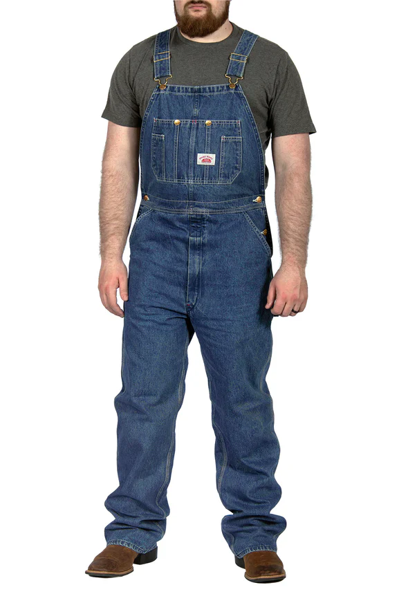 Round House #699 Stone Washed Bib Overalls - Image 5