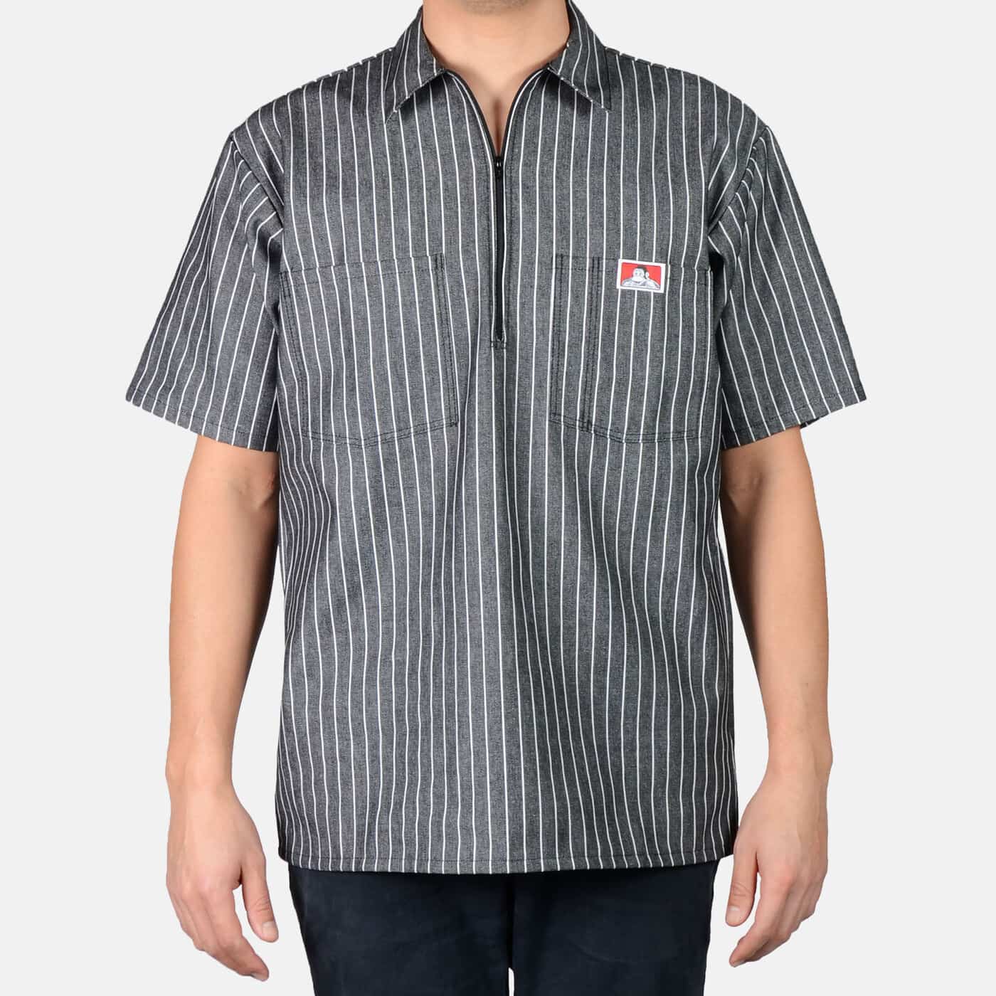 Ben Davis Short Sleeve Stripe, 1/2 Zip - Image 5
