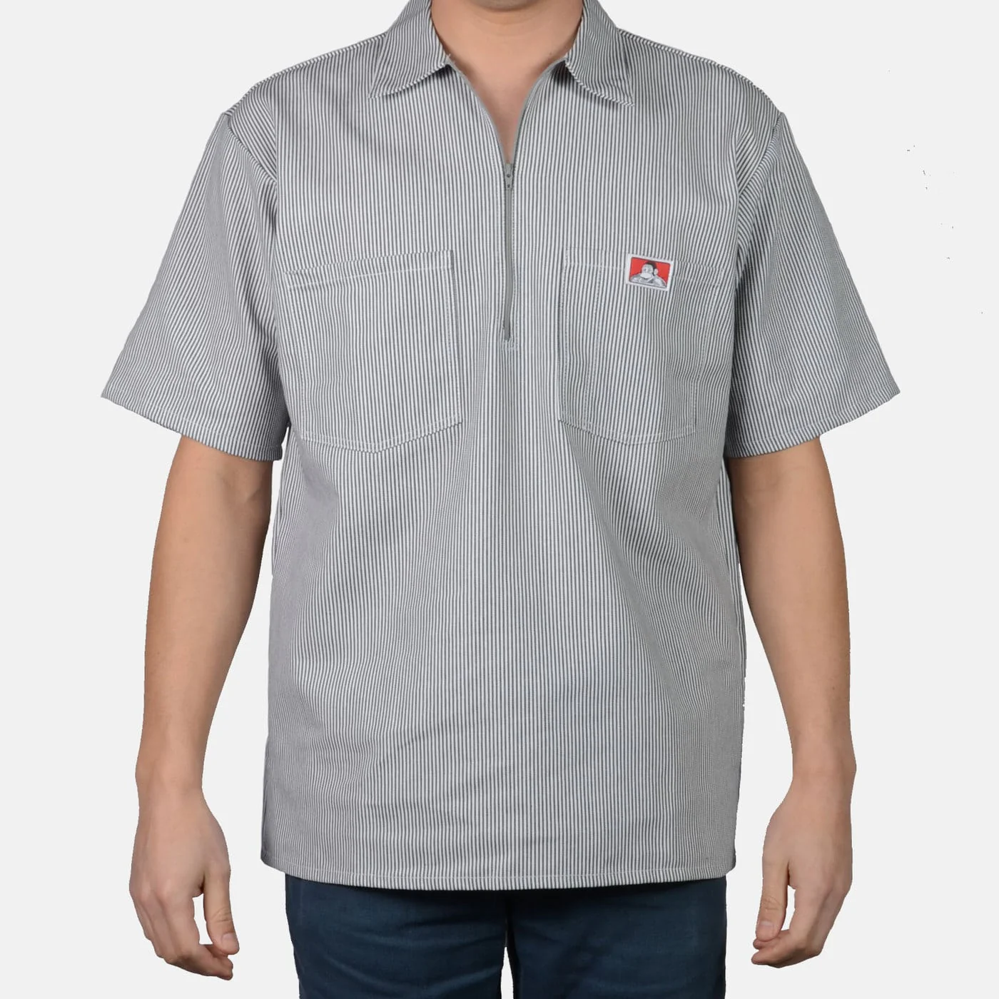 Ben Davis Short Sleeve Stripe, 1/2 Zip - Image 7