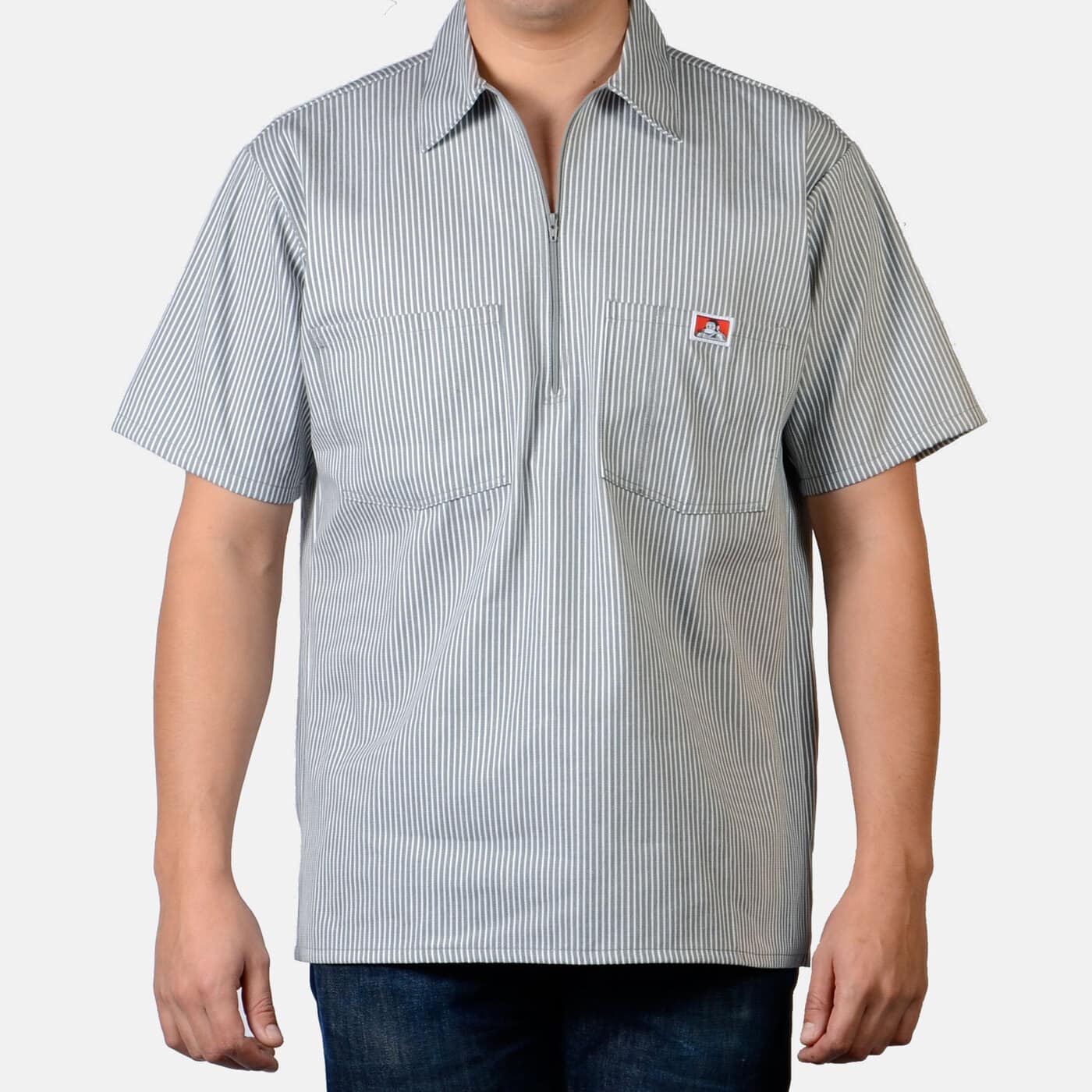 Ben Davis Short Sleeve Stripe, 1/2 Zip - Image 8